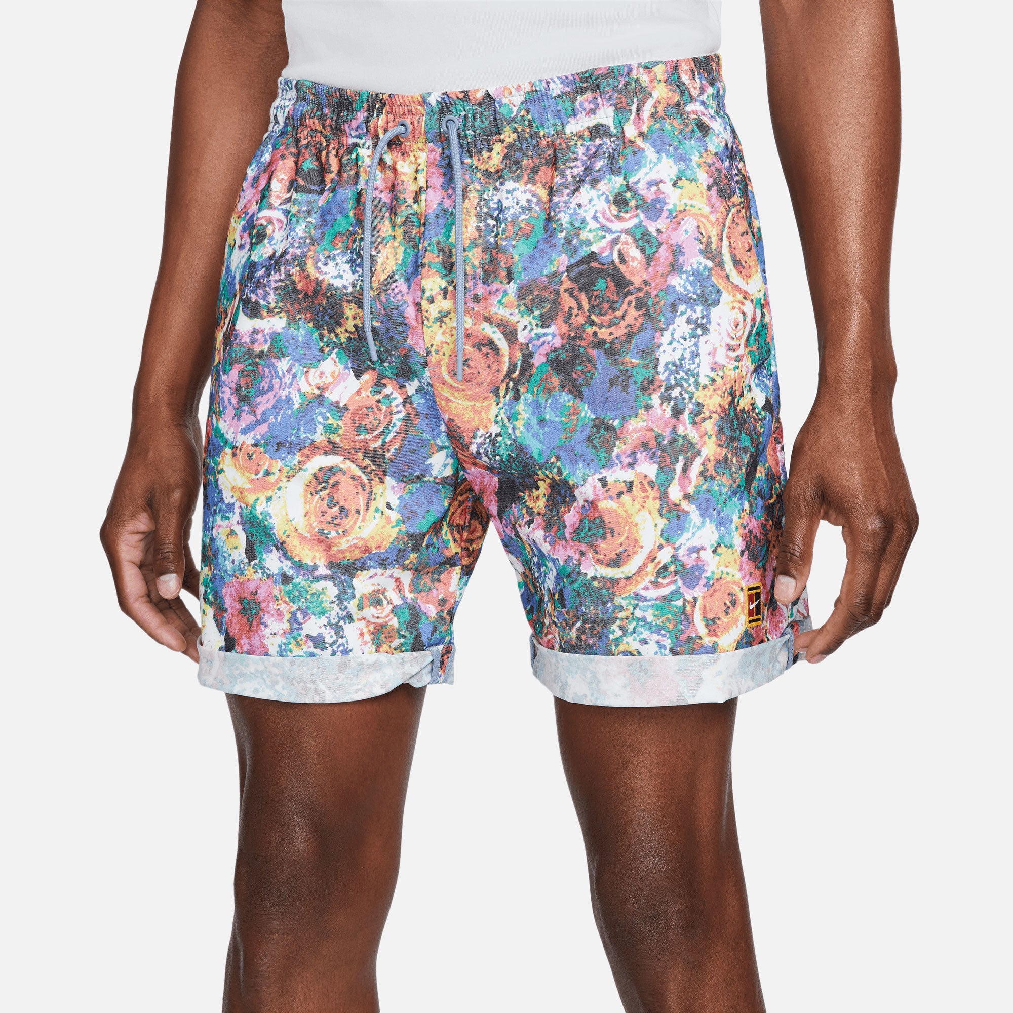 NikeCourt Dri-FIT Heritage London Men's Printed Tennis Shorts Blue (3)