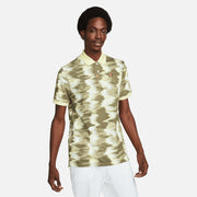 NikeCourt Dri-FIT Heritage Men's Slim-Fit Printed Tennis Polo Brown (1)