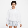 NikeCourt Dri-FIT Heritage Women's Fleece Tennis Hoodie White (1)