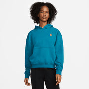 NikeCourt Dri-FIT Heritage Women's Fleece Tennis Hoodie Green (1)