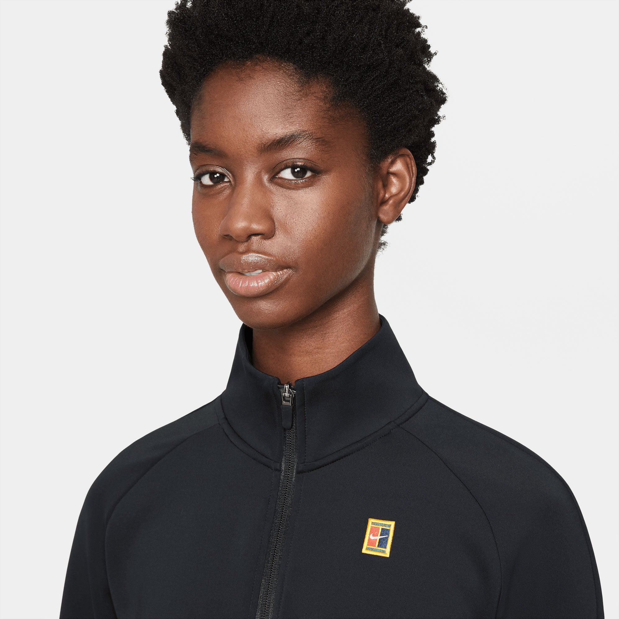 NikeCourt Dri-FIT Heritage Women's Full-Zip Tennis Jacket Black (3)