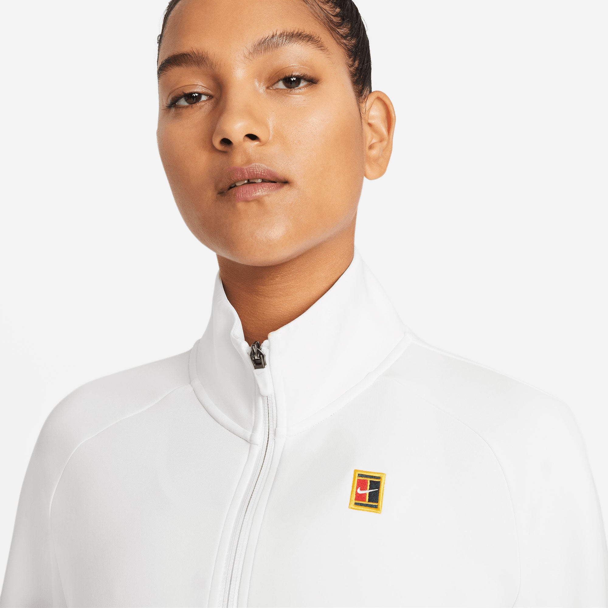 NikeCourt Dri-FIT Heritage Women's Full-Zip Tennis Jacket White (3)
