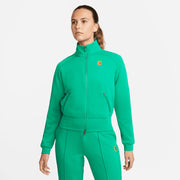 NikeCourt Dri-FIT Heritage Women's Full-Zip Tennis Jacket Green (1)