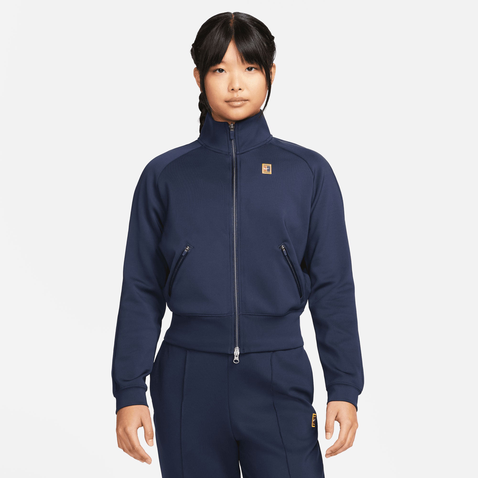 NikeCourt Dri-FIT Heritage Women's Full-Zip Tennis Jacket Blue (1)