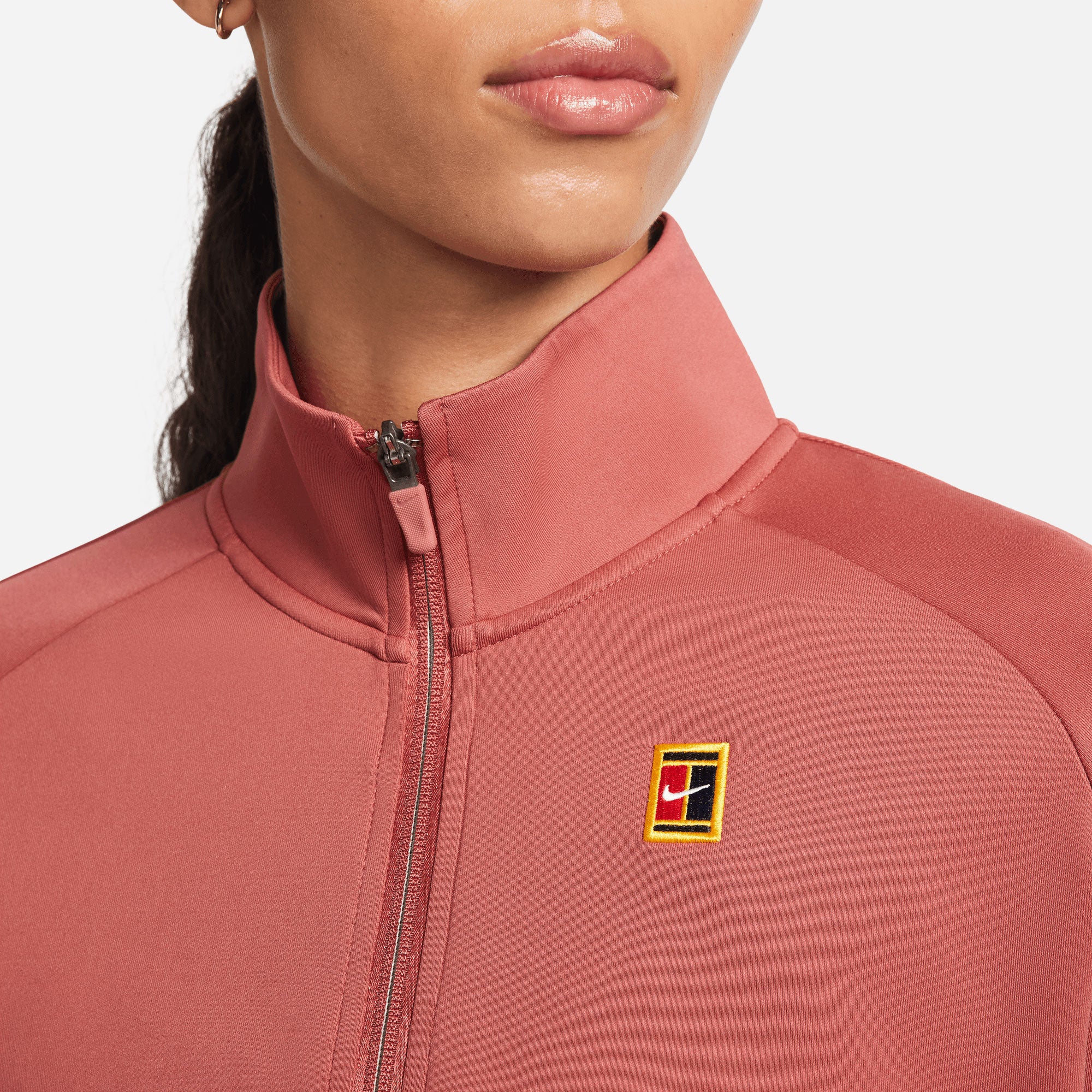 NikeCourt Dri-FIT Heritage Women's Full-Zip Tennis Jacket Red (3)