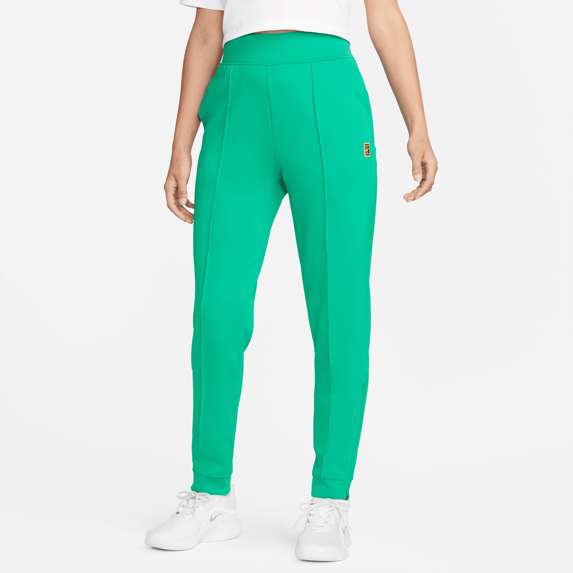NikeCourt Dri-FIT Heritage Women's Knit Tennis Pants Green (1)