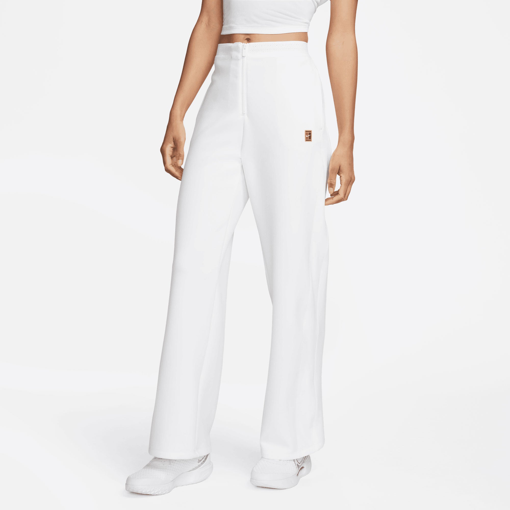 NikeCourt Dri-FIT Heritage Women's Tennis Pants White (1)