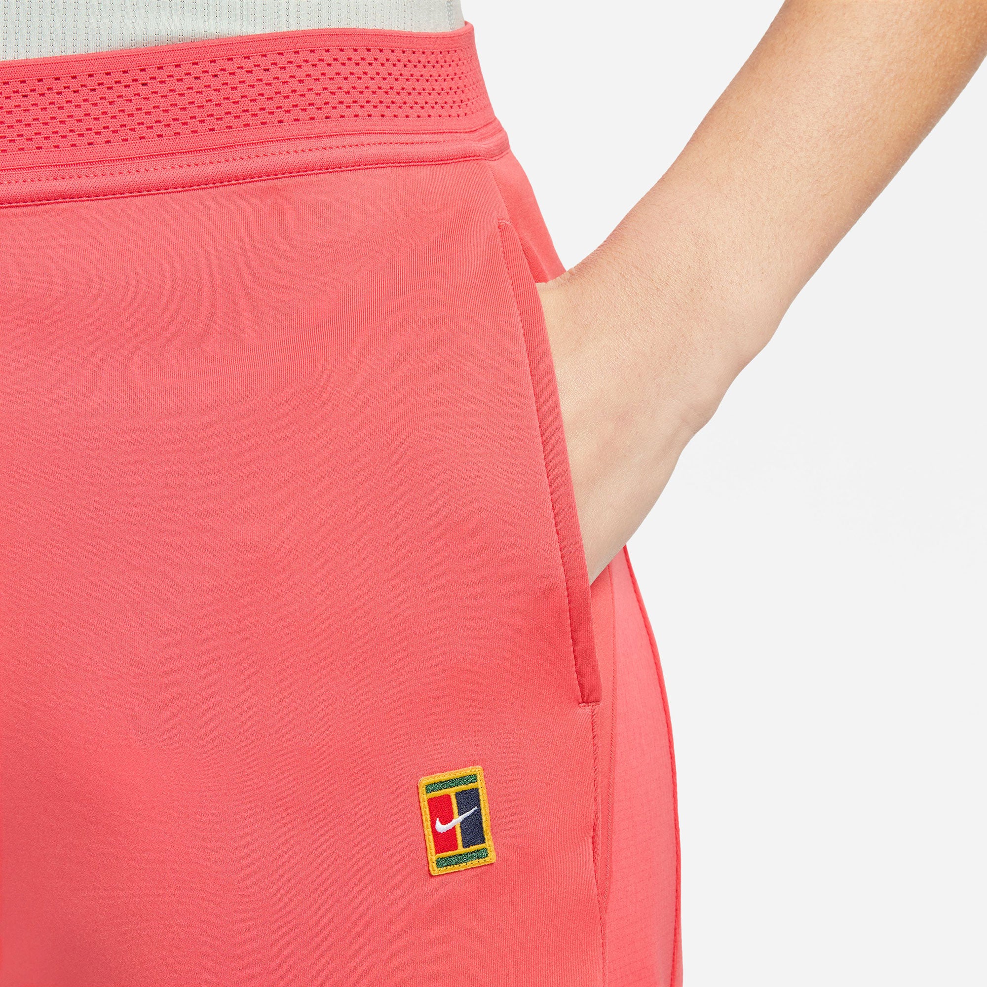 NikeCourt Dri-FIT Heritage Women's Tennis Pants Orange (3)