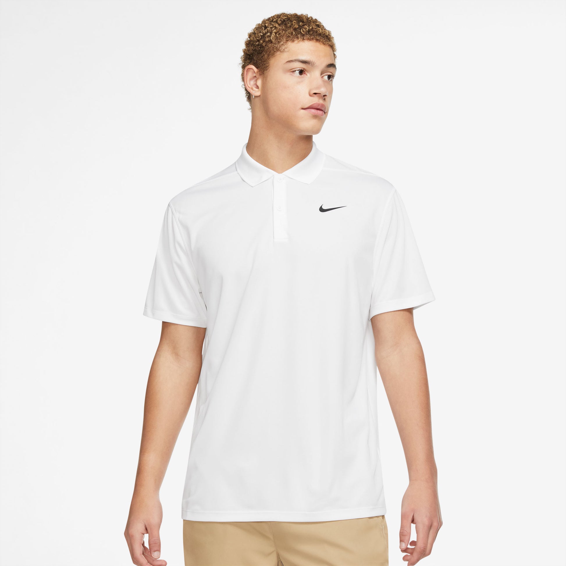 NikeCourt Dri-FIT Men's Pique Tennis Polo White (1)