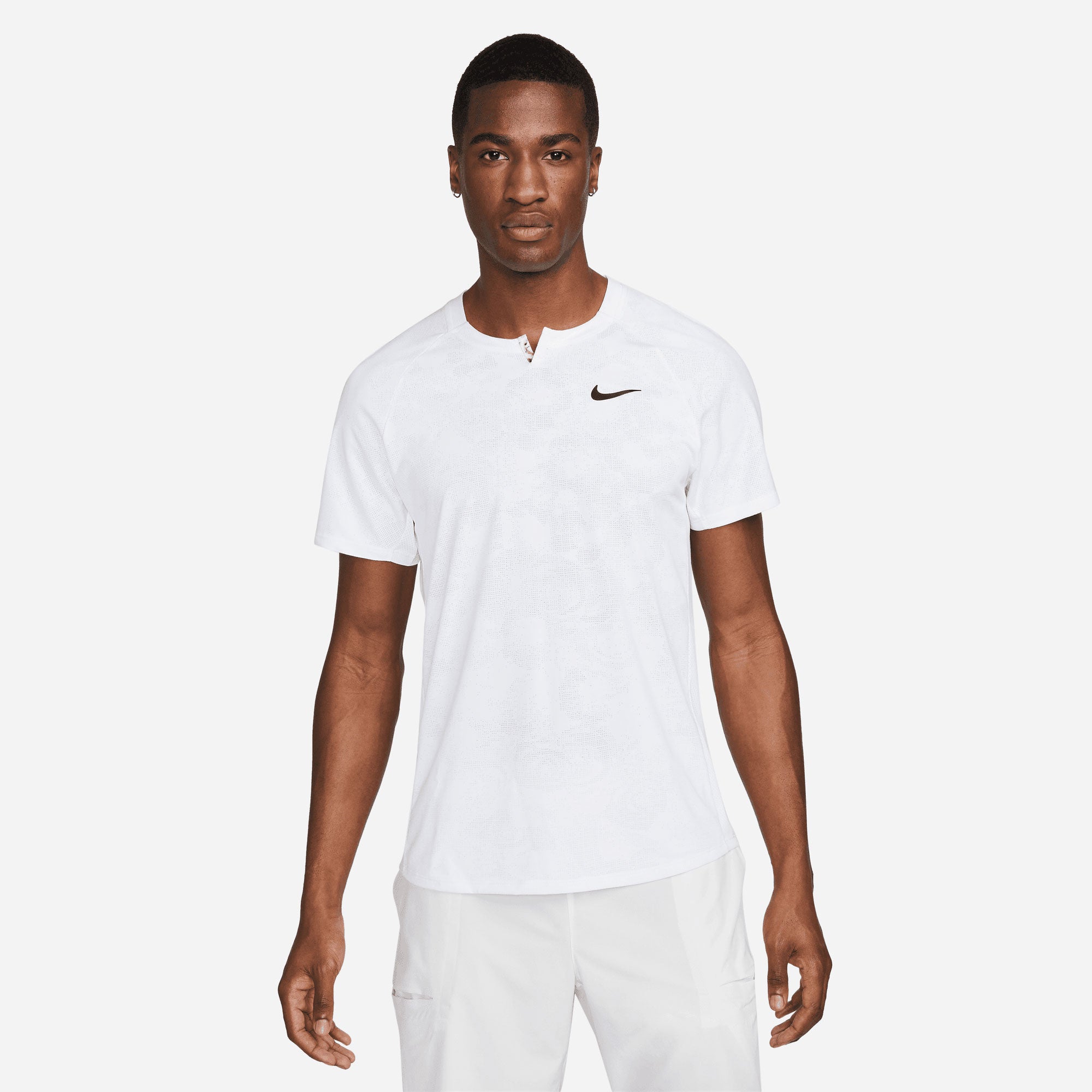 NikeCourt Dri-FIT Slam London Men's Tennis Shirt White (1)
