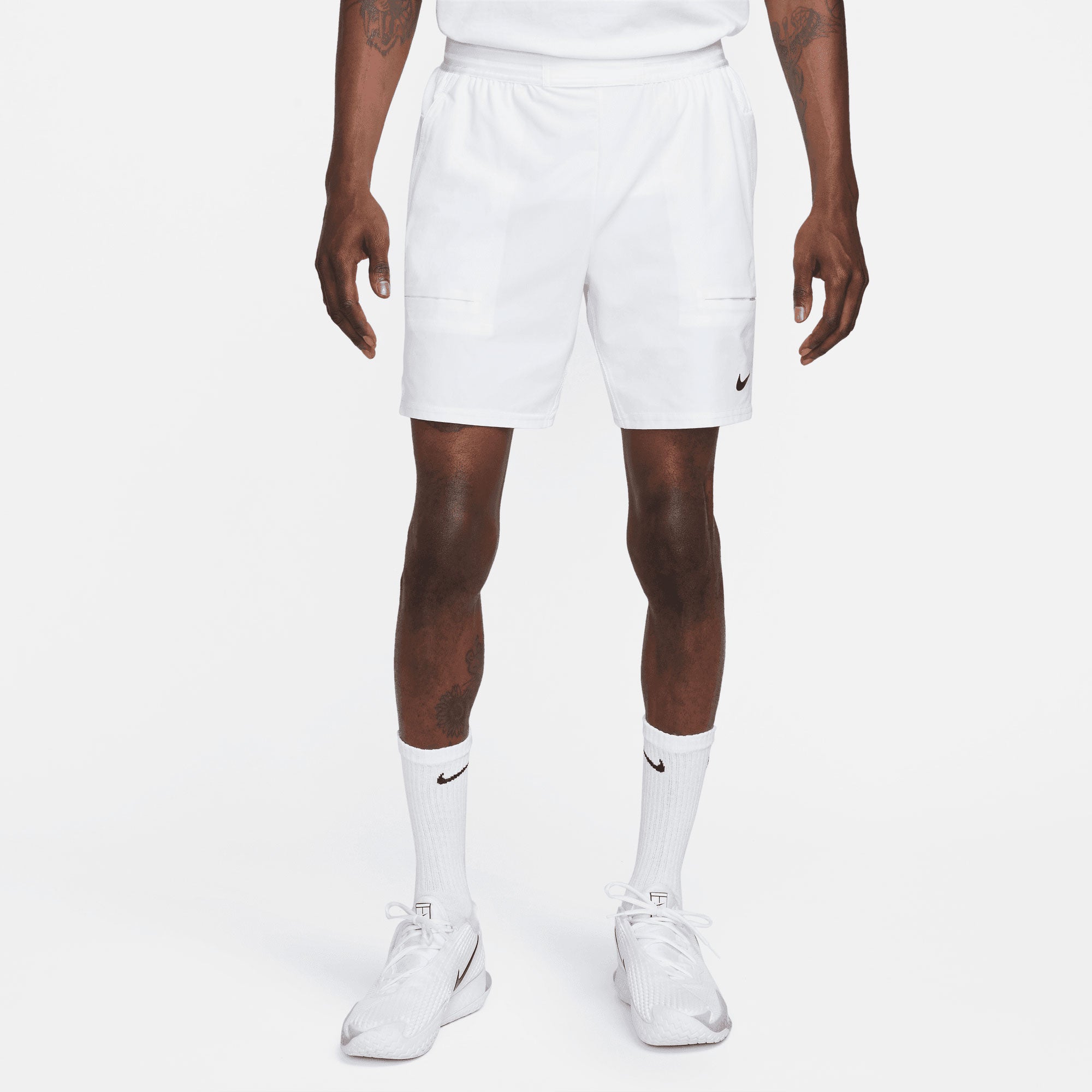 NikeCourt Dri-FIT Slam London Men's Tennis Shorts White (1)