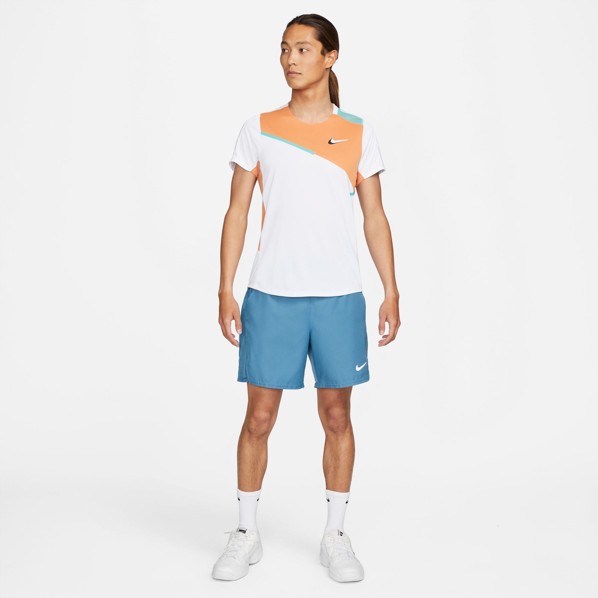 NikeCourt Dri-FIT Slam Melbourne Men's Tennis Shirt White (3)