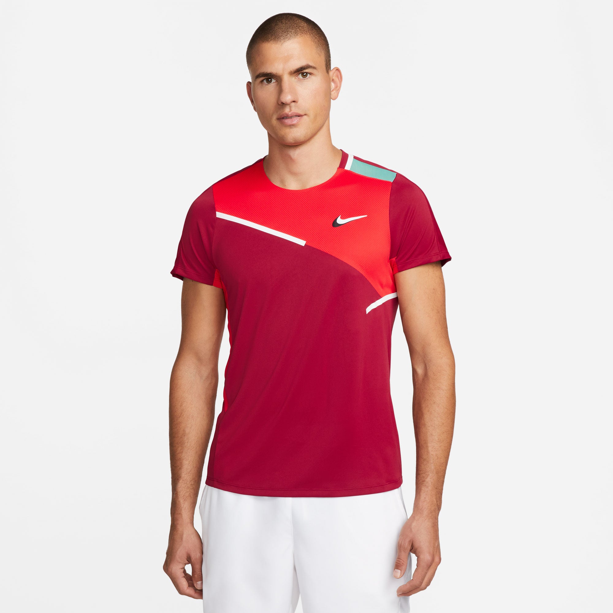 NikeCourt Dri-FIT Slam Melbourne Men's Tennis Shirt Red (1)