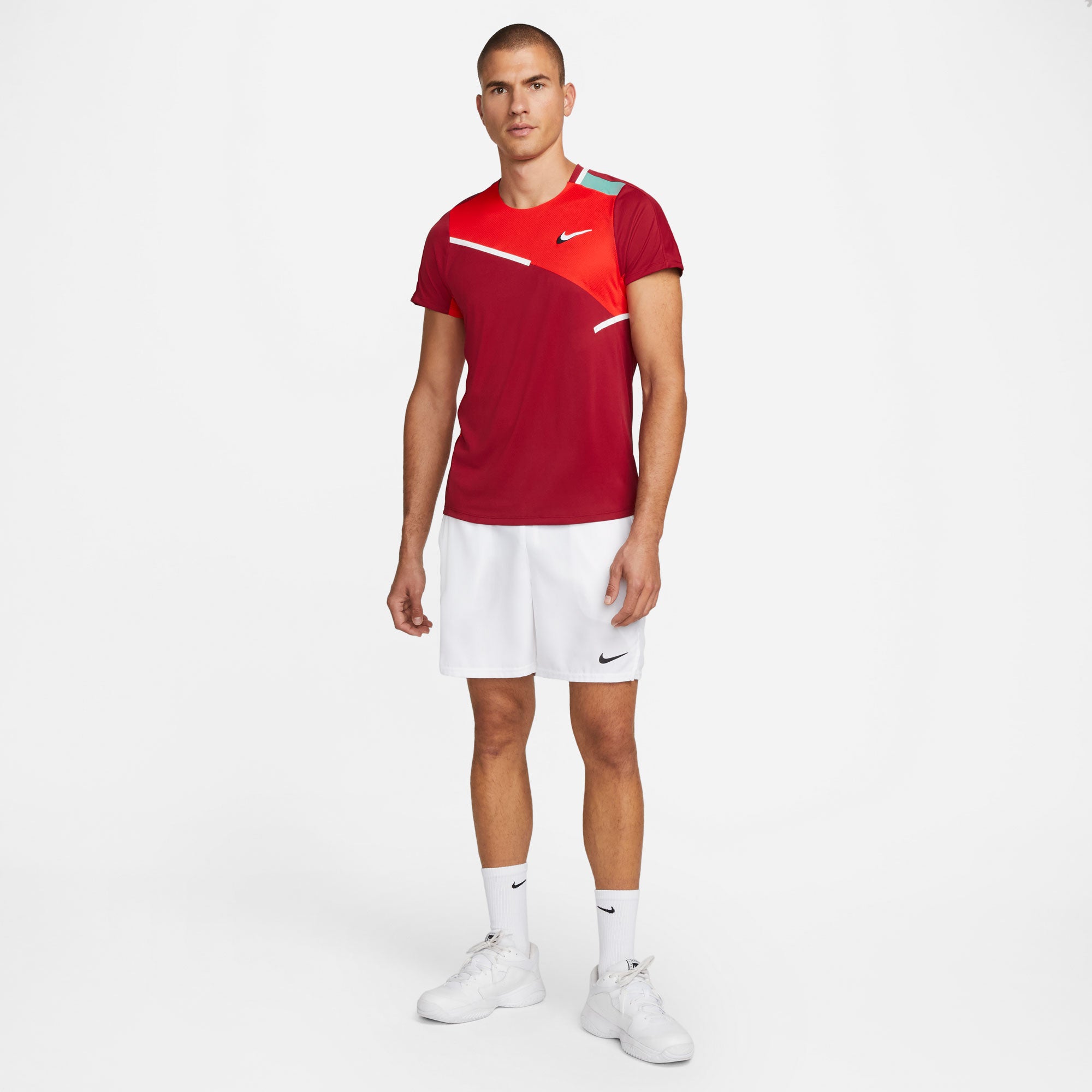 NikeCourt Dri-FIT Slam Melbourne Men's Tennis Shirt Red (3)