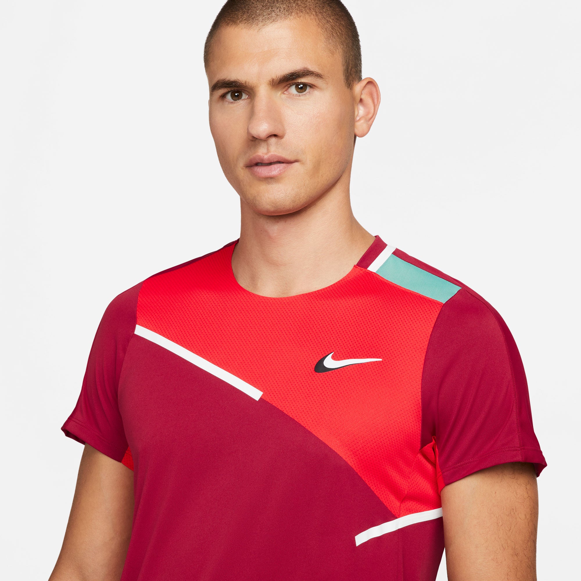 NikeCourt Dri-FIT Slam Melbourne Men's Tennis Shirt Red (4)