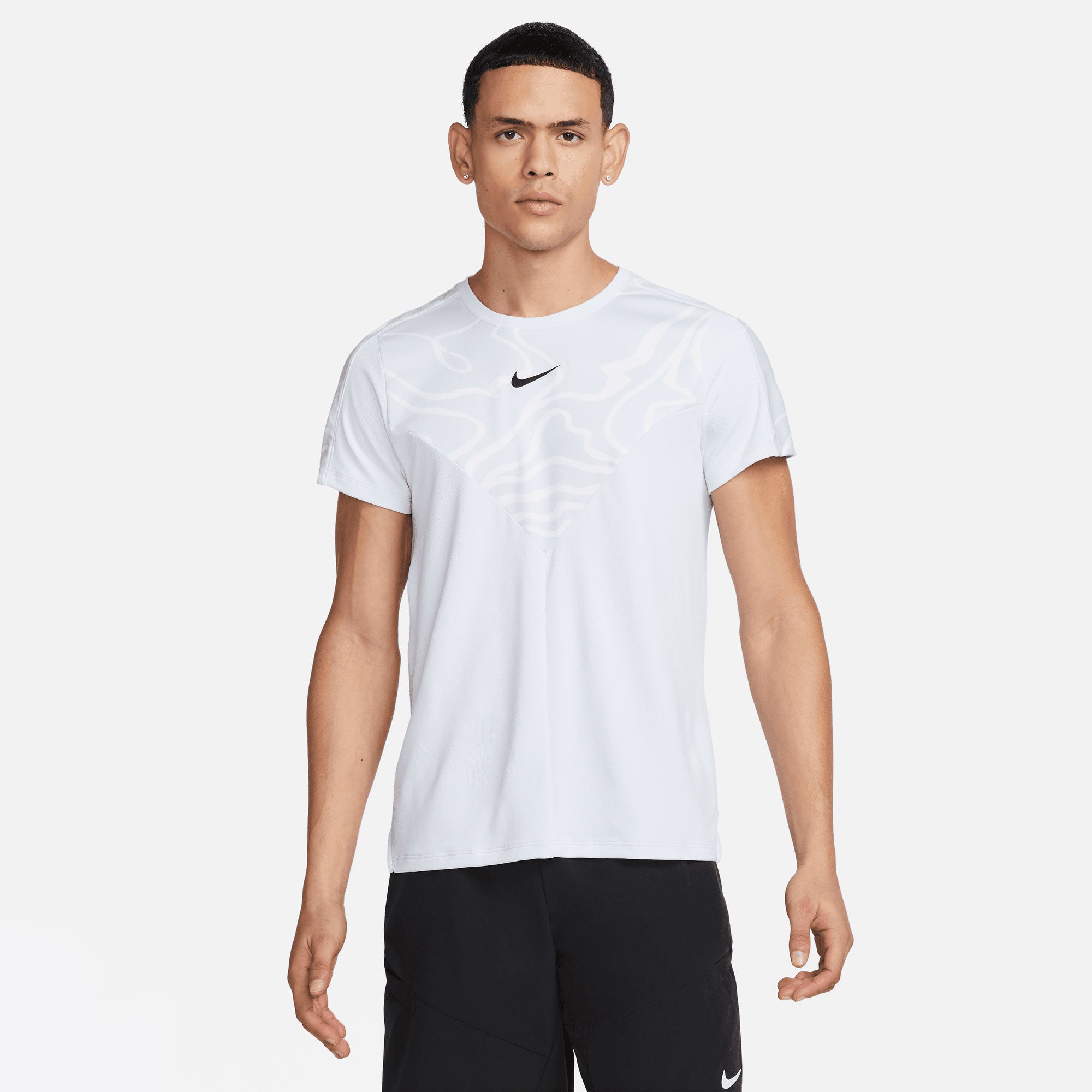 NikeCourt Dri-FIT Slam Melbourne Men's Tennis Shirt Grey (1)