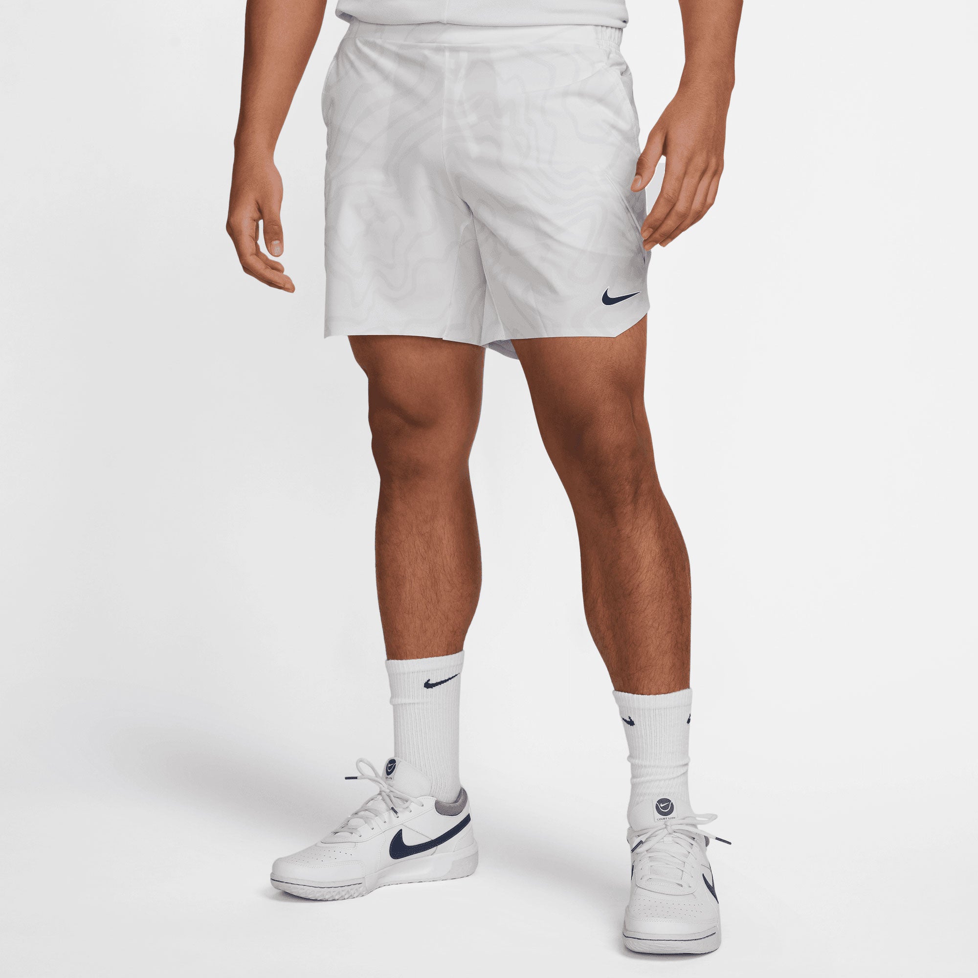 NikeCourt Dri-FIT Slam Melbourne Men's Tennis Shorts Grey (1)