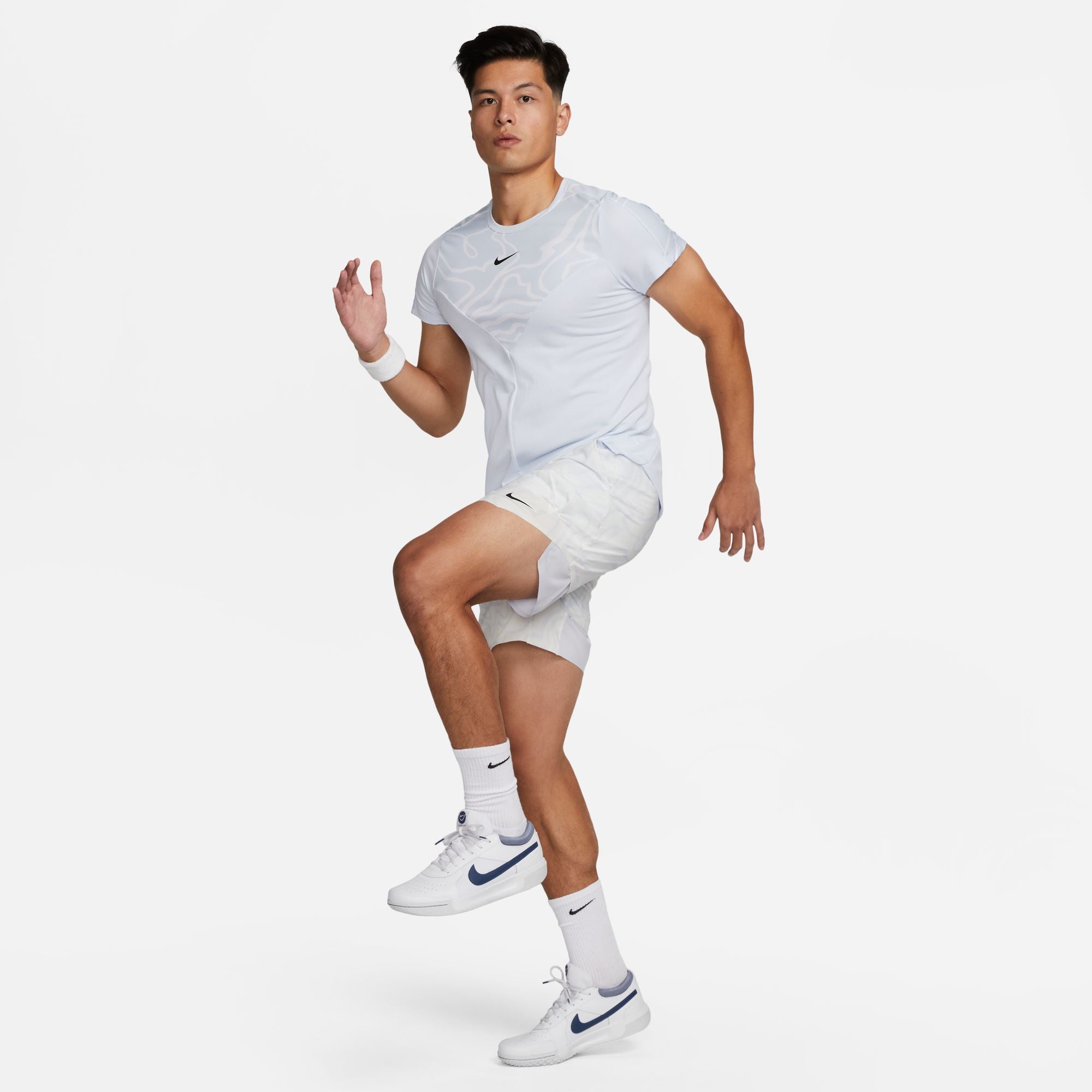 NikeCourt Dri-FIT Slam Melbourne Men's Tennis Shorts Grey (6)