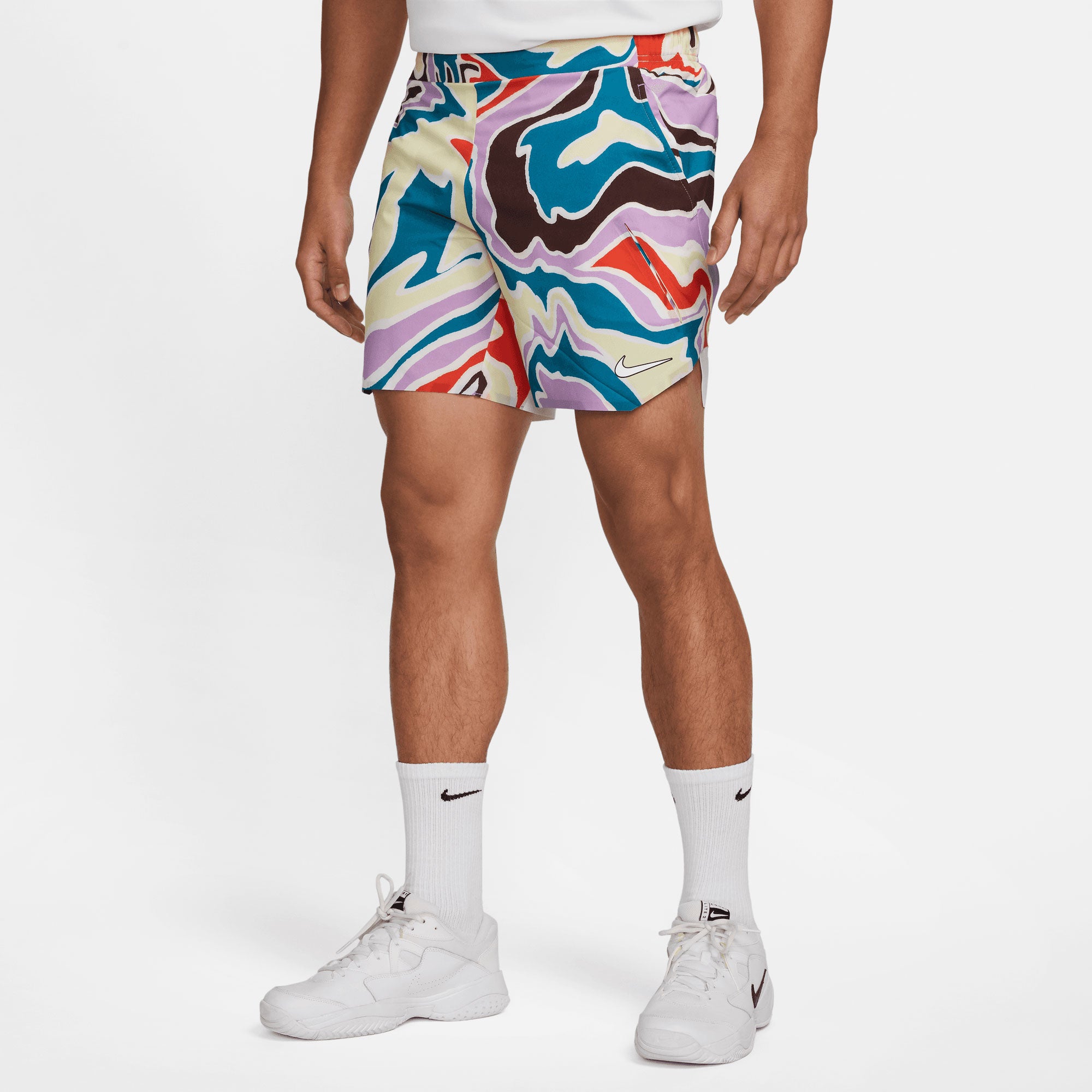 NikeCourt Dri-FIT Slam Melbourne Men's Tennis Shorts Multicolor (1)