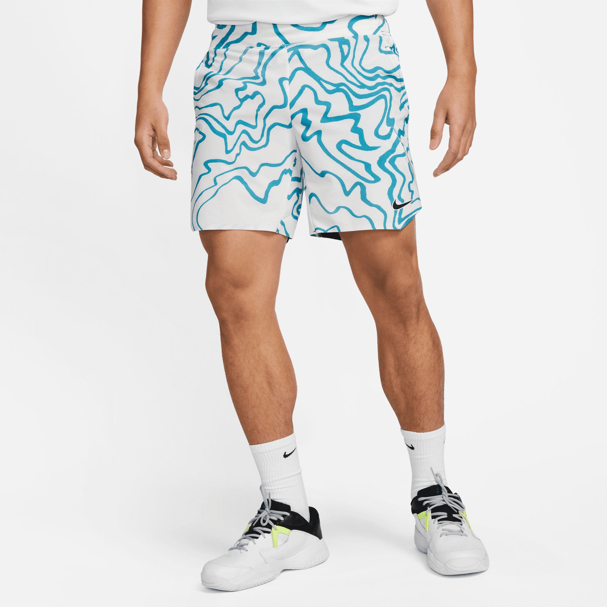 NikeCourt Dri-FIT Slam Melbourne Men's Tennis Shorts Green (1)