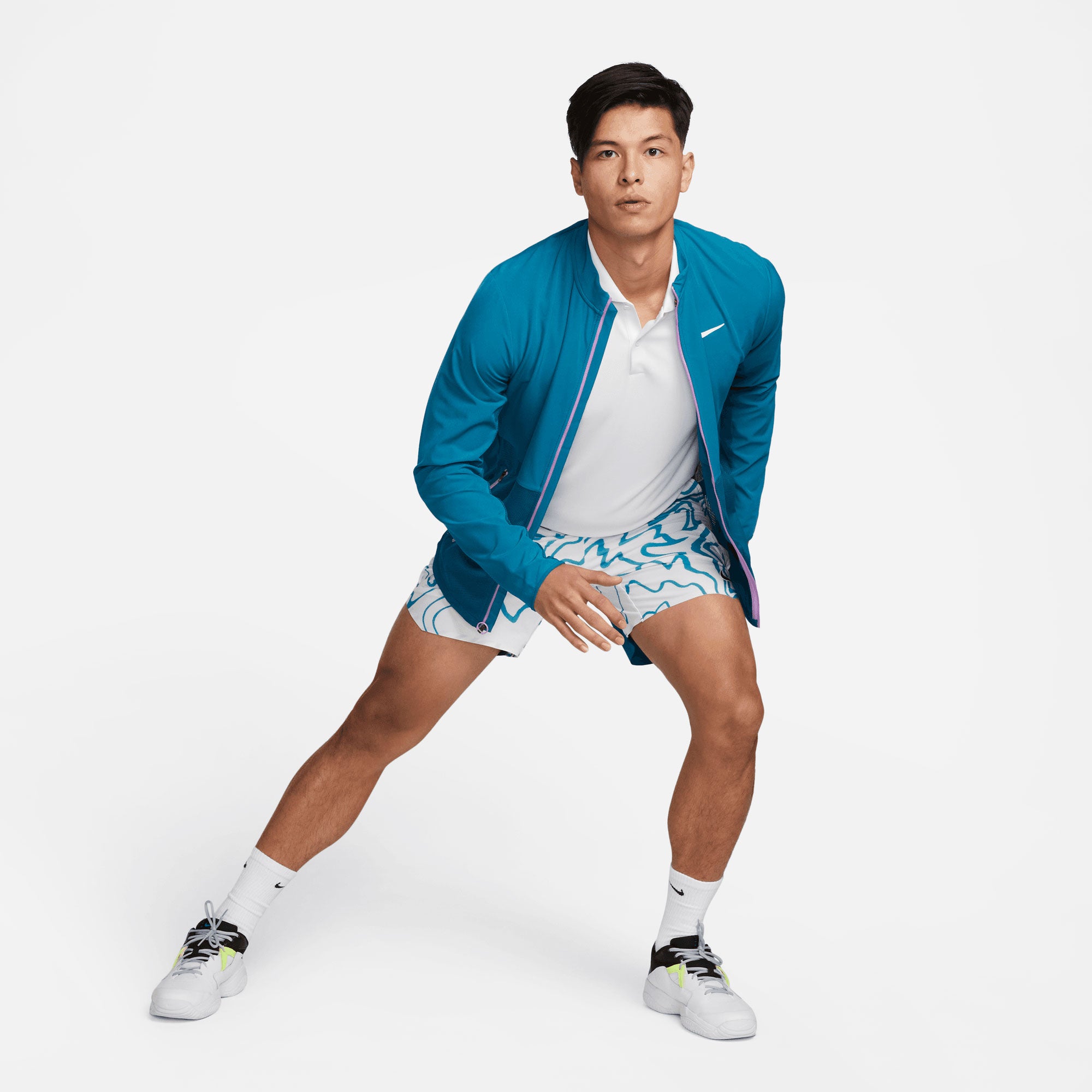 NikeCourt Dri-FIT Slam Melbourne Men's Tennis Shorts Green (7)