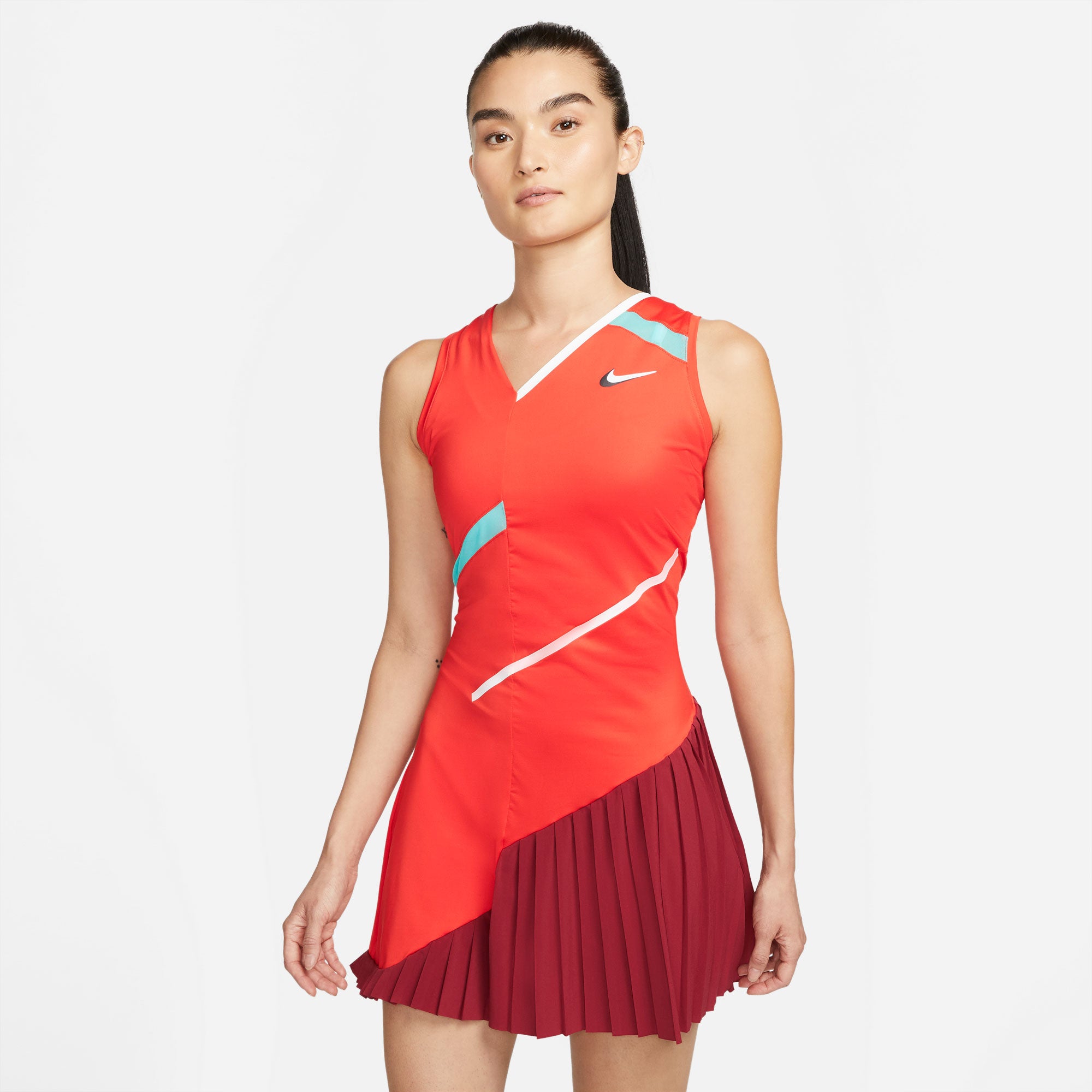 NikeCourt Dri-FIT Slam Melbourne Women's Tennis Dress Red (1)