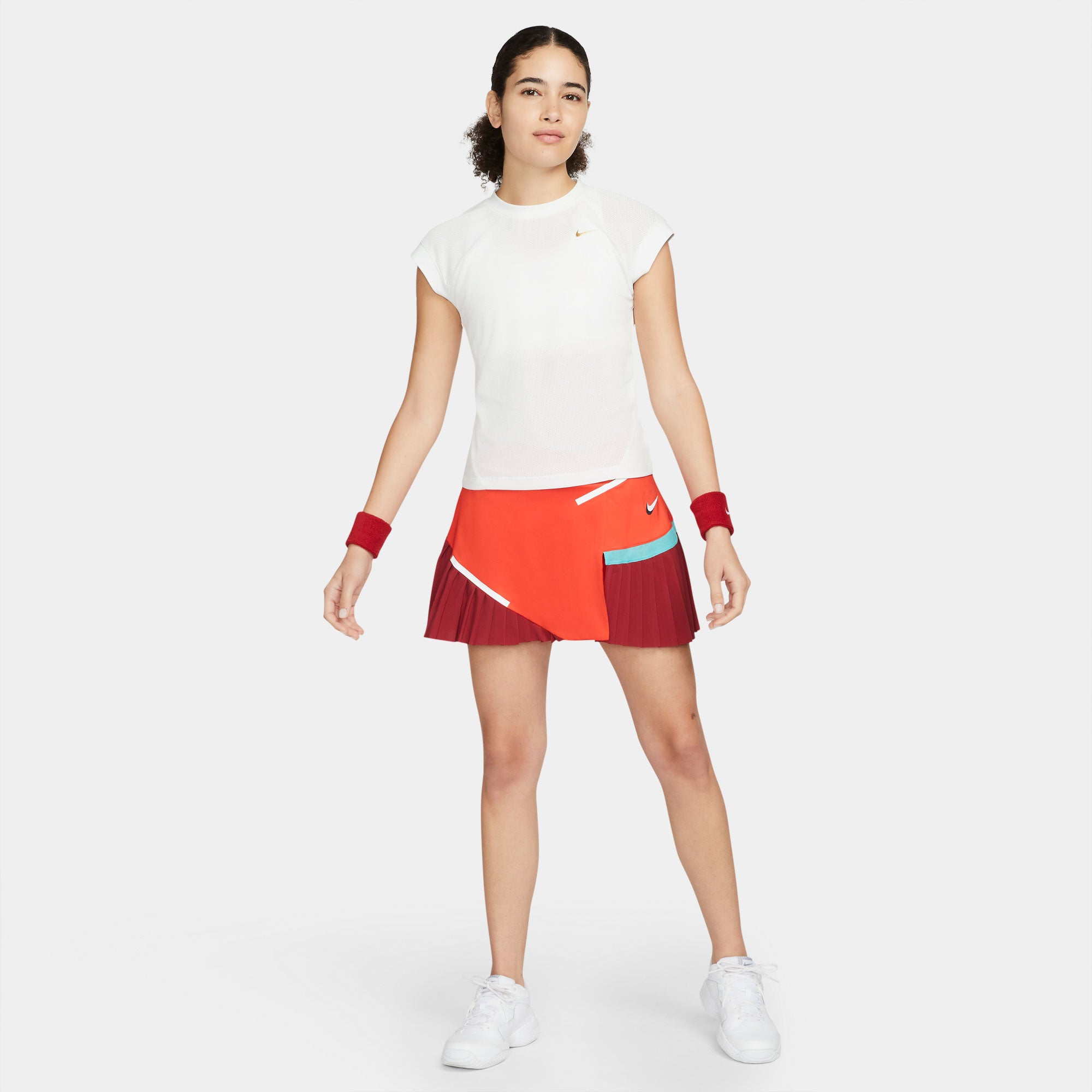 NikeCourt Dri-FIT Slam Melbourne Women's Tennis Skirt Red (3)