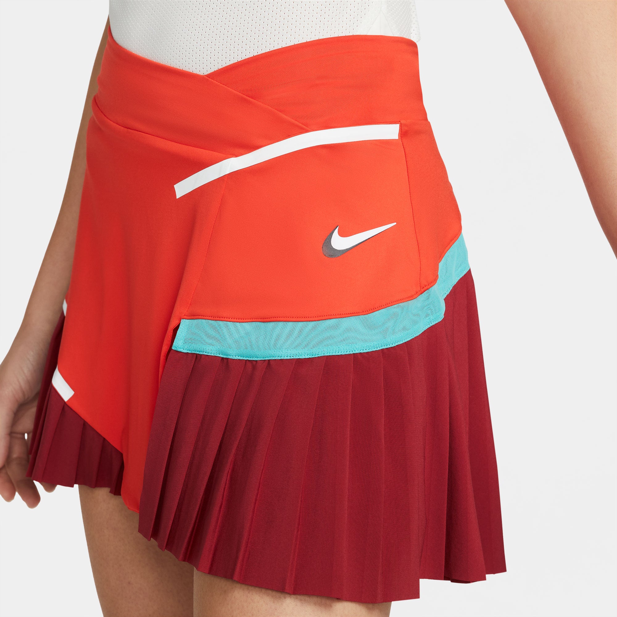 NikeCourt Dri-FIT Slam Melbourne Women's Tennis Skirt Red (5)