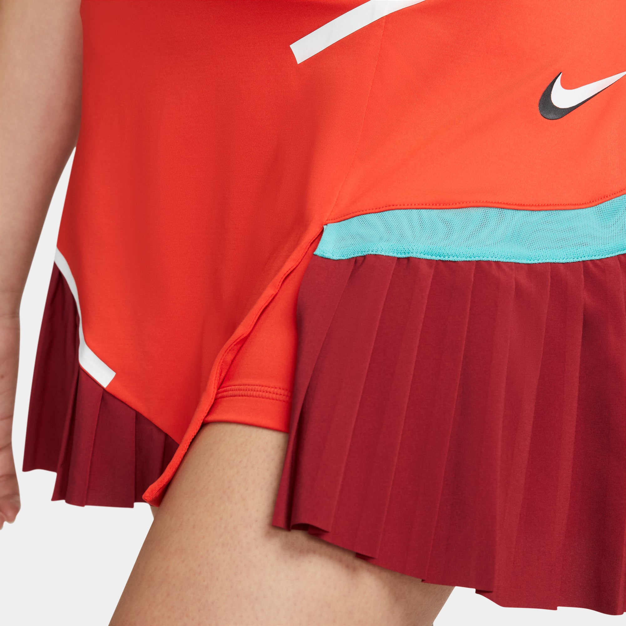 NikeCourt Dri-FIT Slam Melbourne Women's Tennis Skirt Red (6)