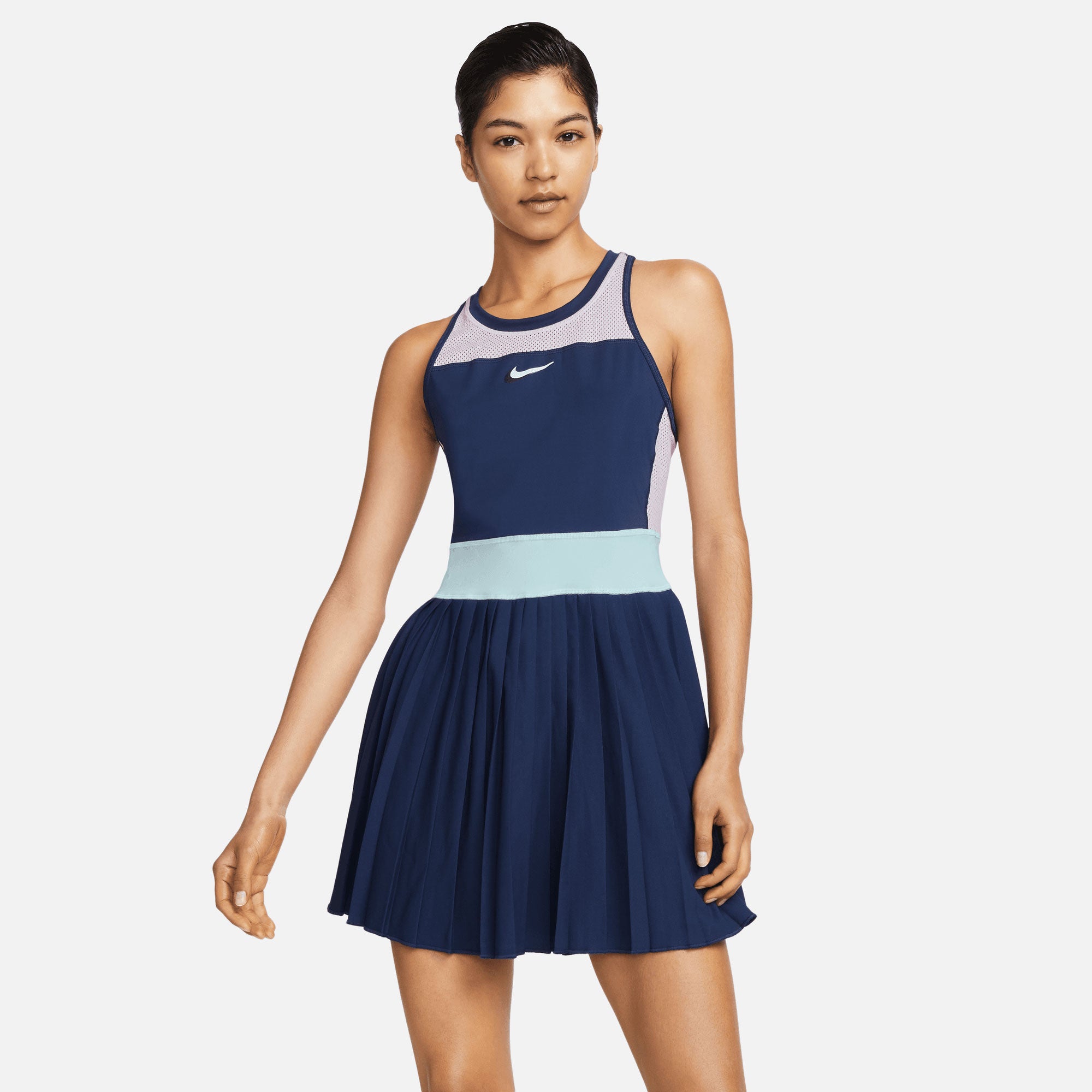 NikeCourt Dri-FIT Slam New York Women's Tennis Dress Blue (1)