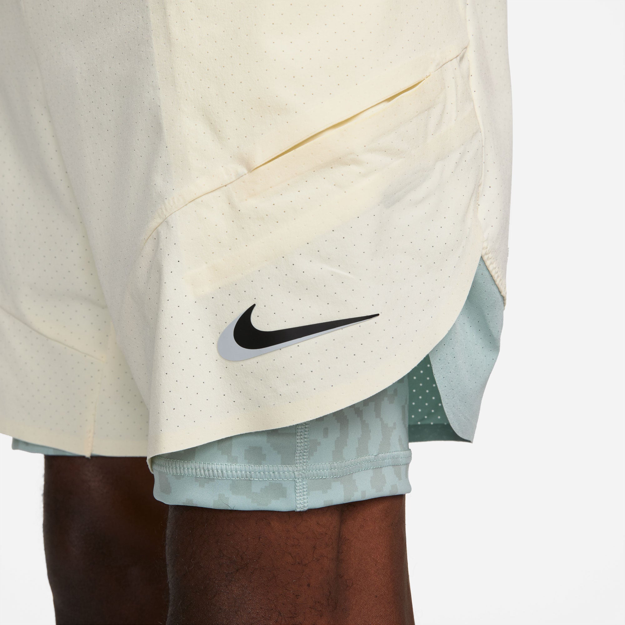 NikeCourt Dri-FIT Slam Paris Men's 2IN1 Tennis Shorts White (5)