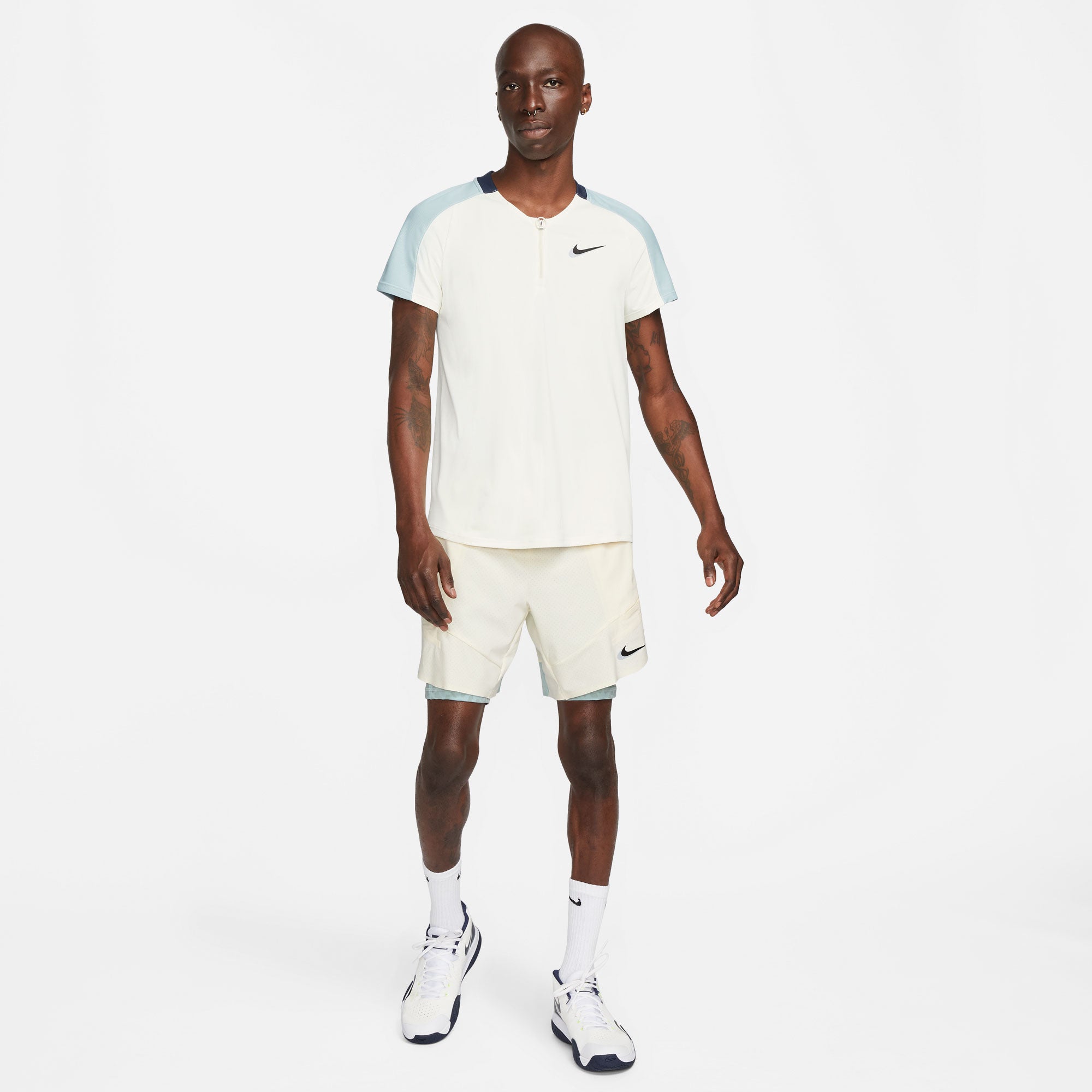 NikeCourt Dri-FIT Slam Paris Men's 2IN1 Tennis Shorts White (7)