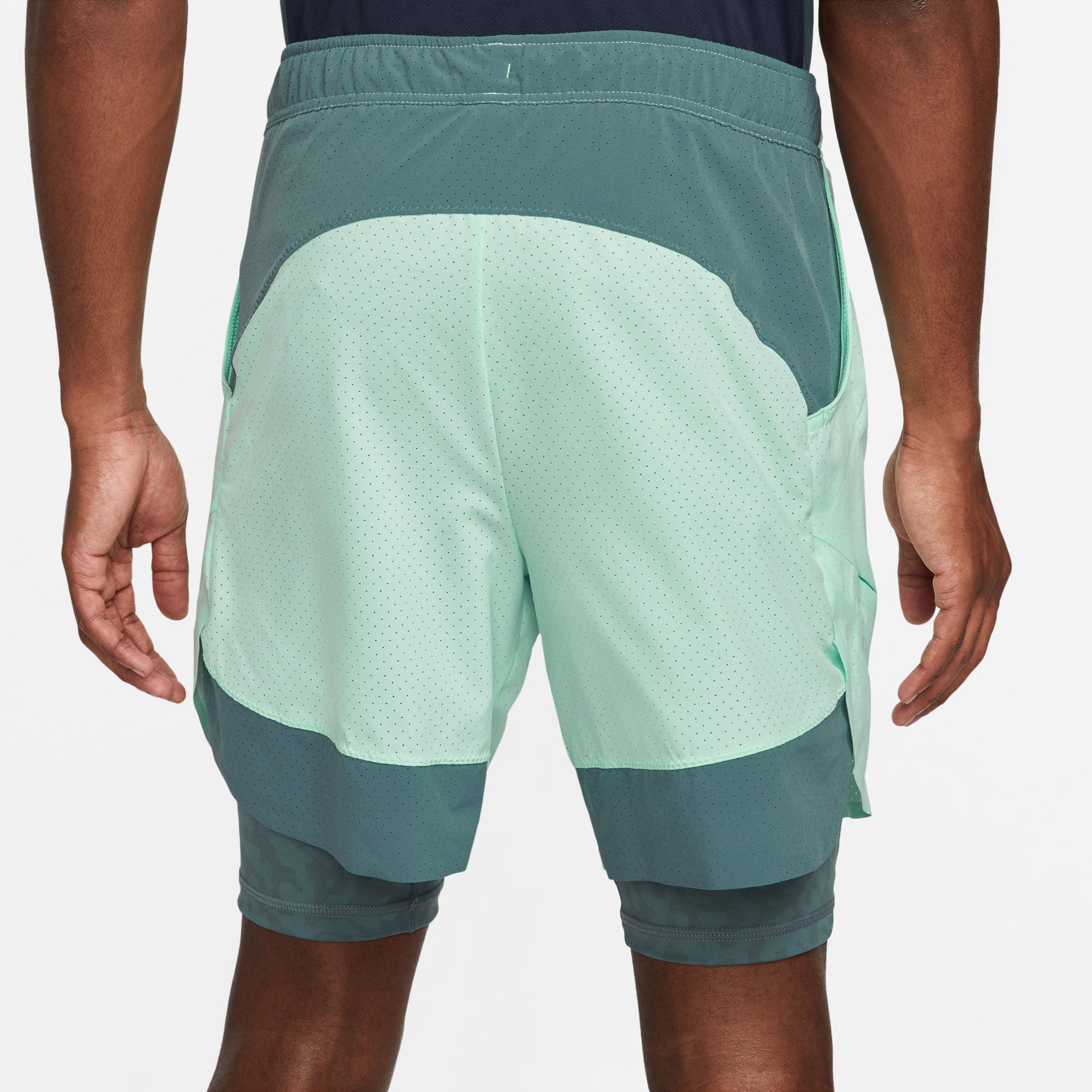 NikeCourt Dri-FIT Slam Paris Men's 2IN1 Tennis Shorts Green (3)