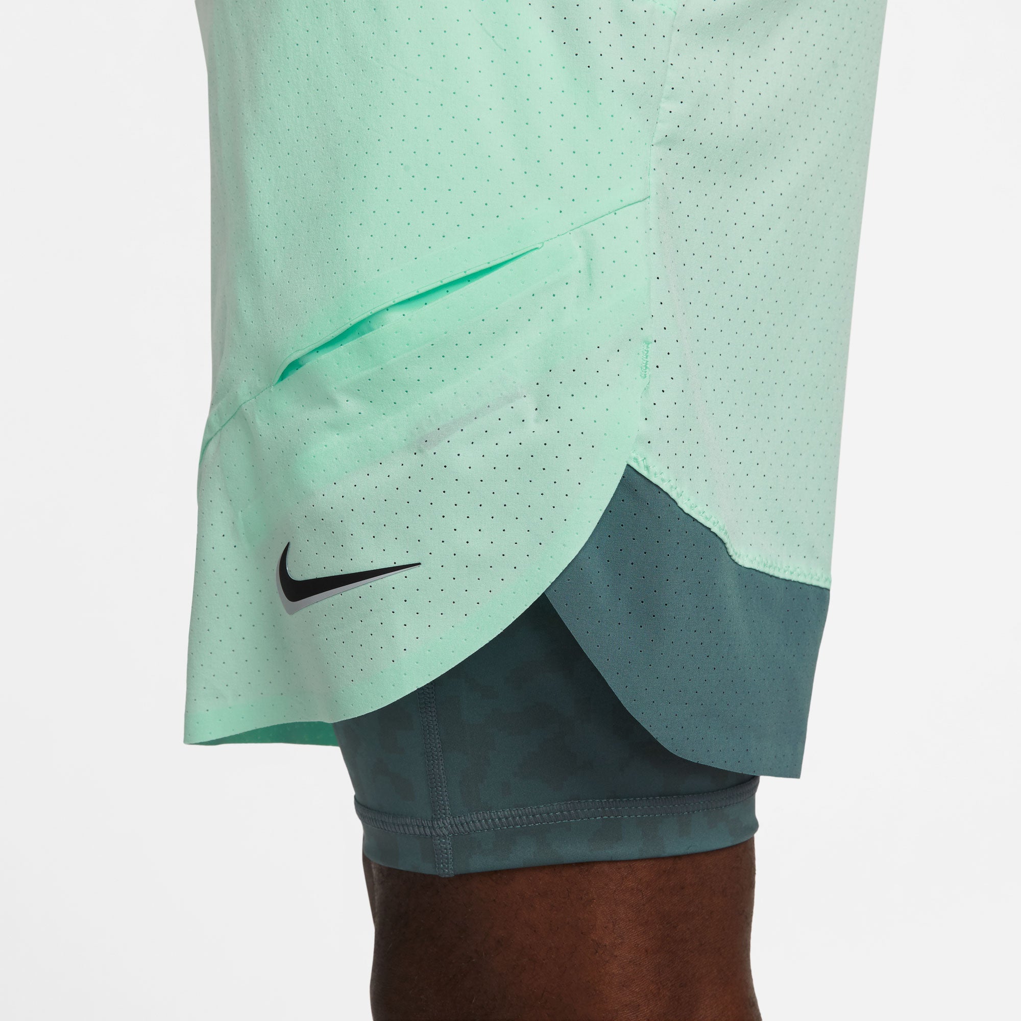 NikeCourt Dri-FIT Slam Paris Men's 2IN1 Tennis Shorts Green (5)