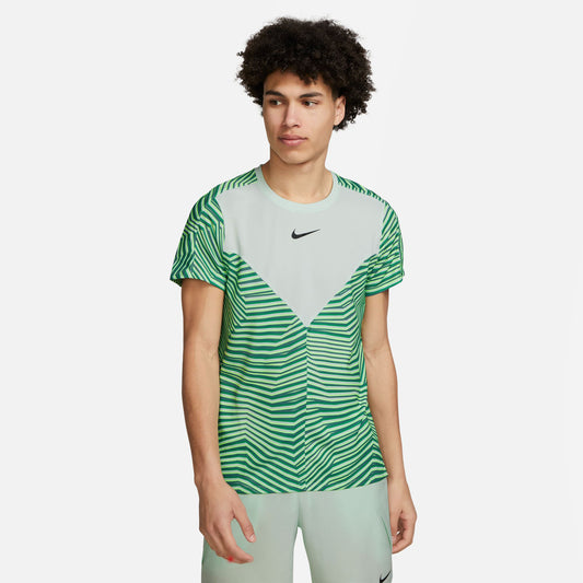 NikeCourt Dri-FIT Slam Paris Men's Tennis Shirt Green (1)
