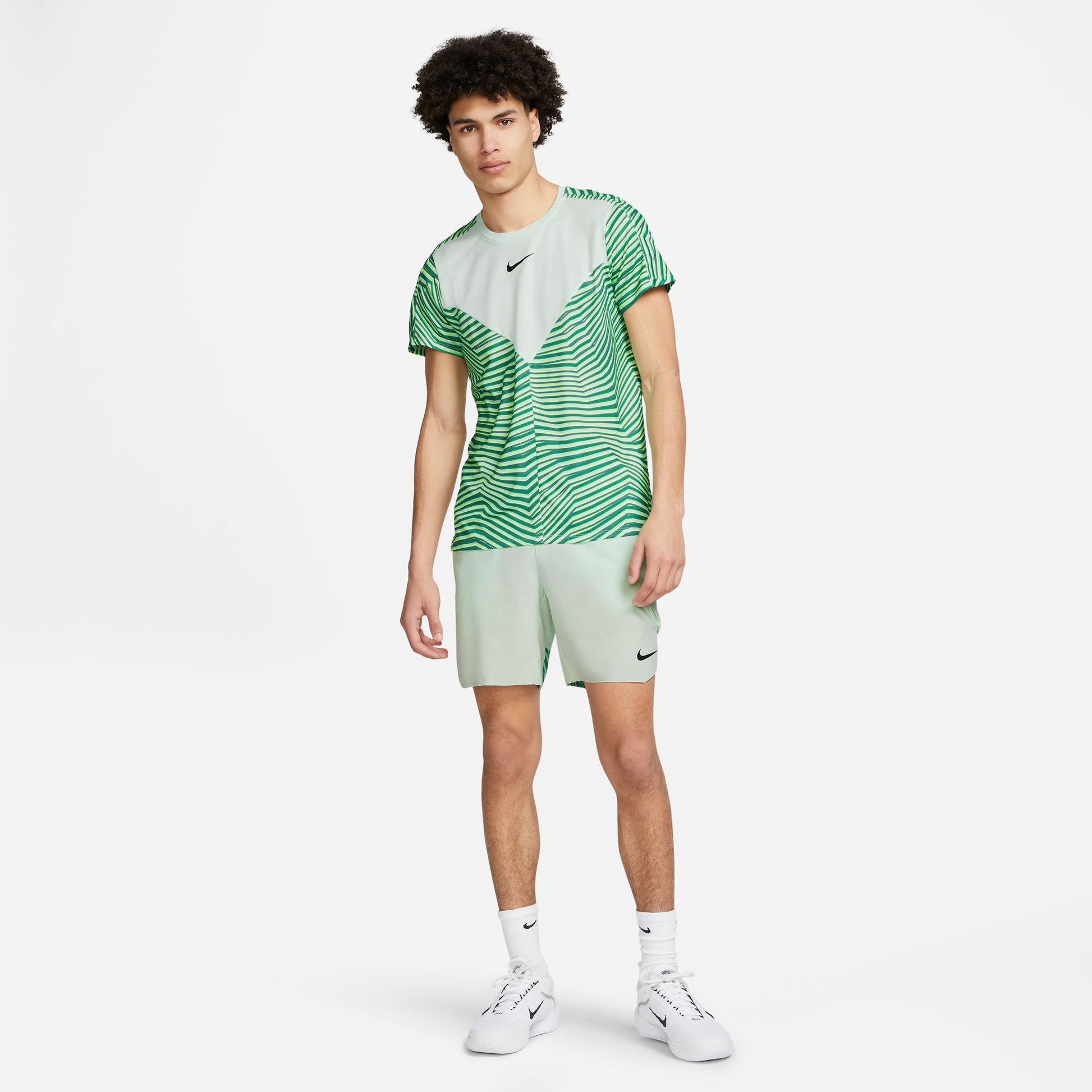 NikeCourt Dri-FIT Slam Paris Men's Tennis Shirt Green (6)