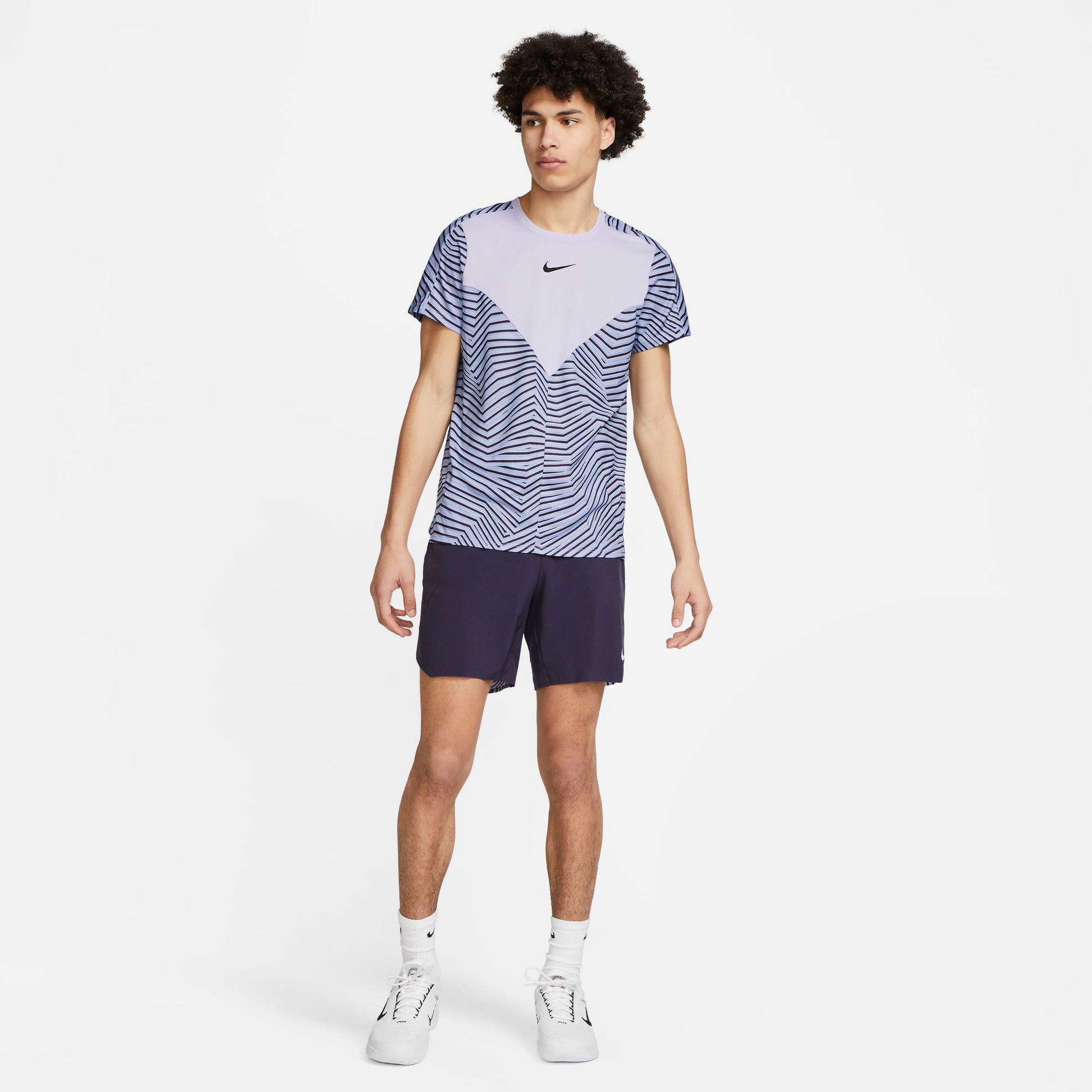 NikeCourt Dri-FIT Slam Paris Men's Tennis Shirt Purple (6)