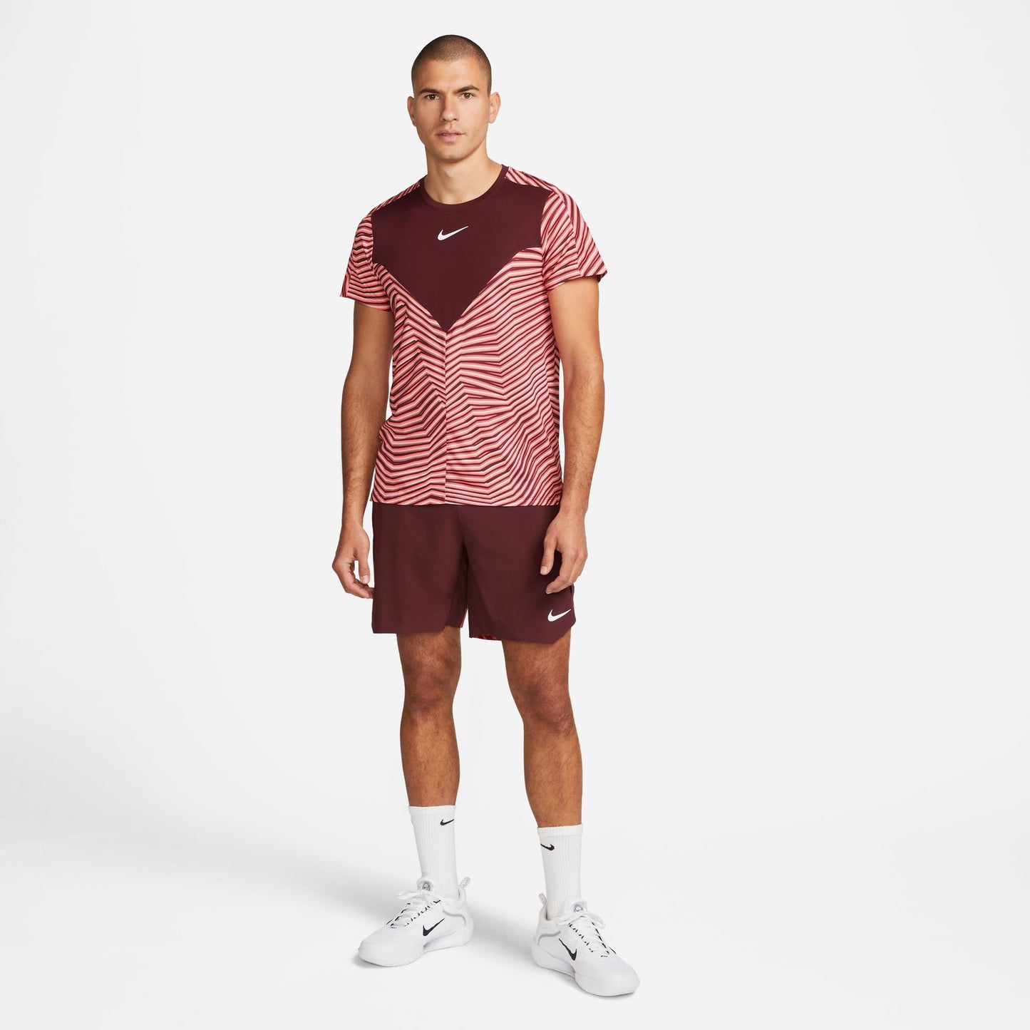 NikeCourt Dri-FIT Slam Paris Men's Tennis Shirt Red (5)