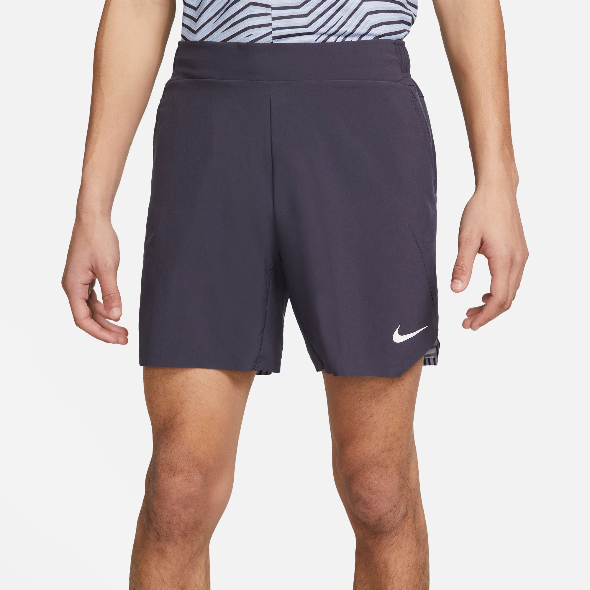 NikeCourt Dri-FIT Slam Paris Men's Tennis Shorts Grey (3)