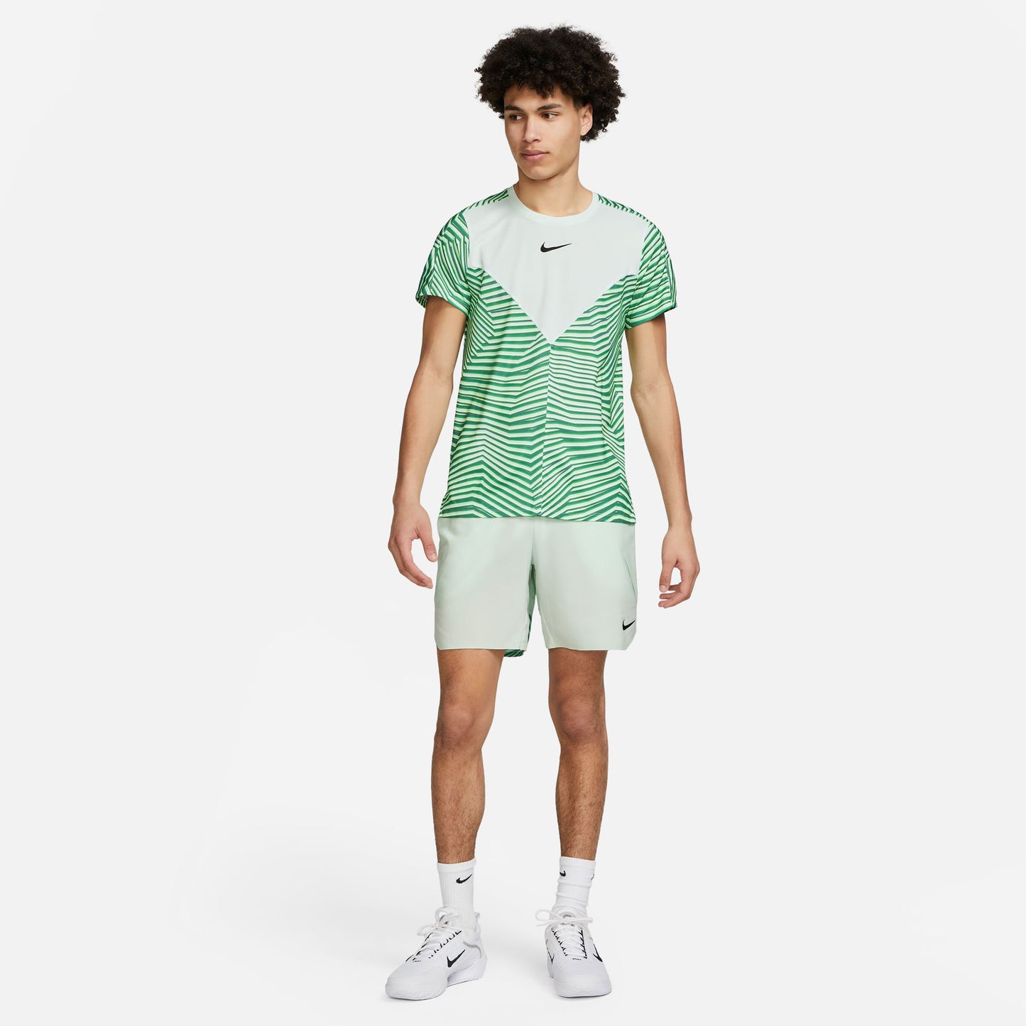 NikeCourt Dri-FIT Slam Paris Men's Tennis Shorts Green (8)