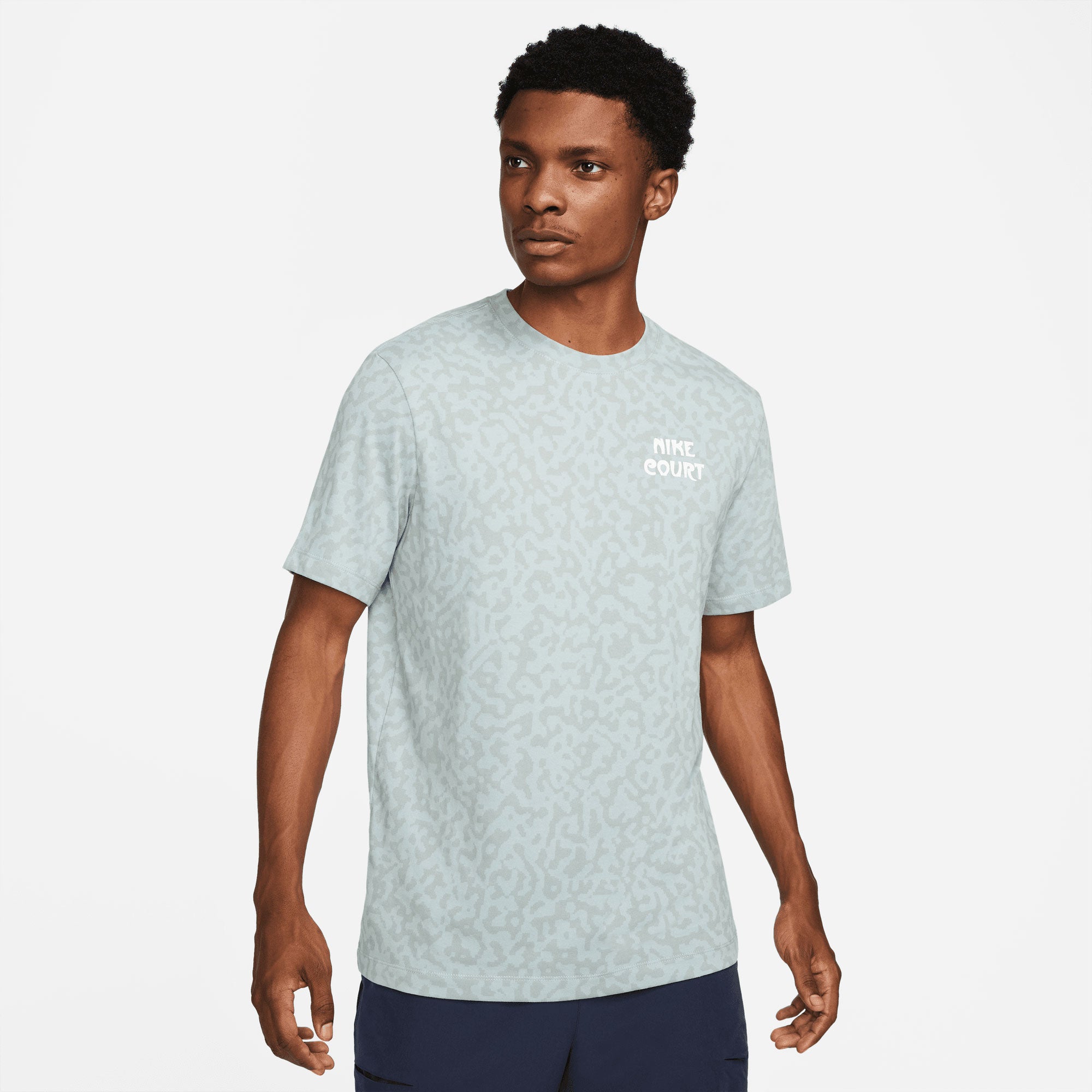 NikeCourt Dri-FIT Slam Paris Men's Tennis T-Shirt Green (1)