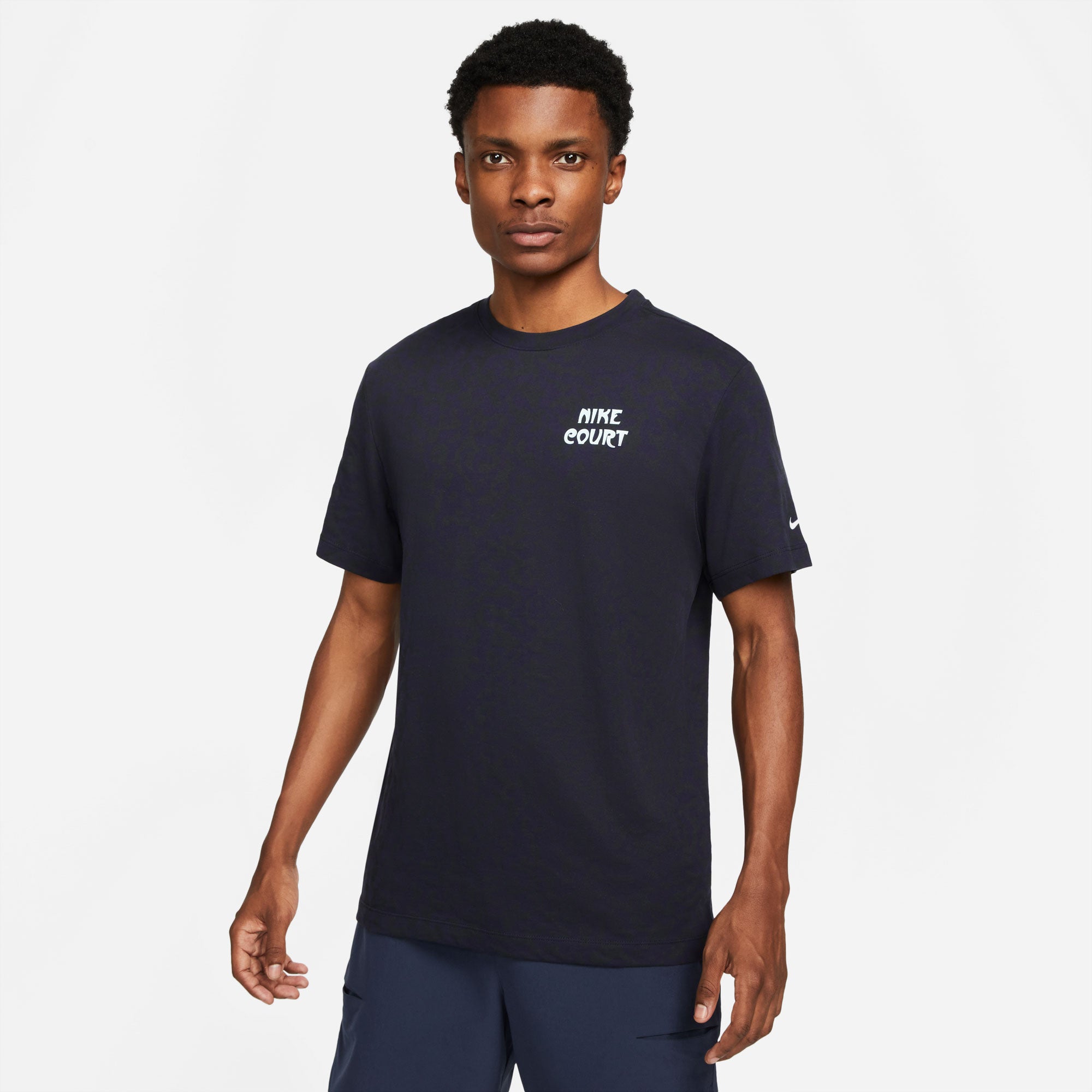 NikeCourt Dri-FIT Slam Paris Men's Tennis T-Shirt Blue (1)