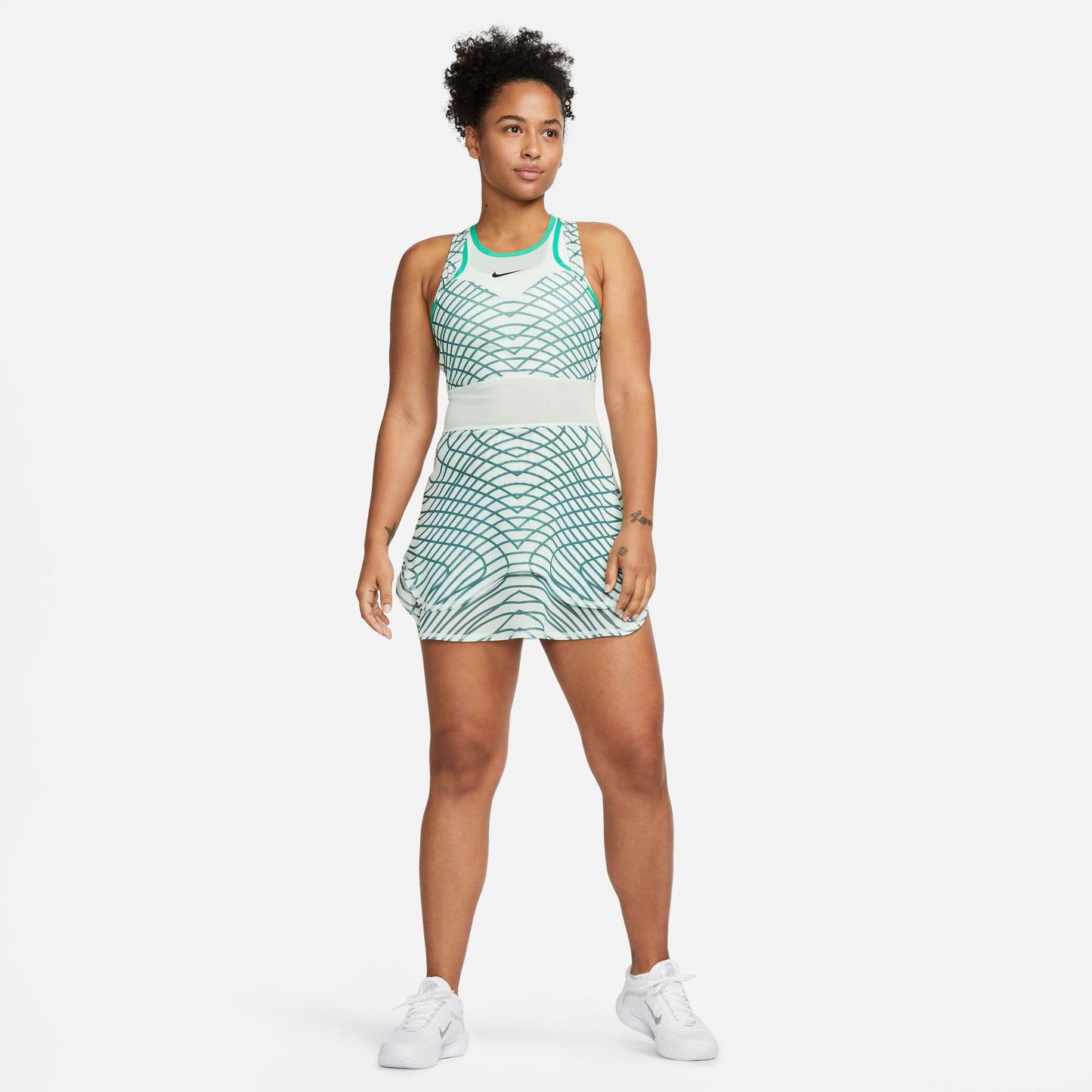 NikeCourt Dri-FIT Slam Paris Women's Tennis Dress Green (5)