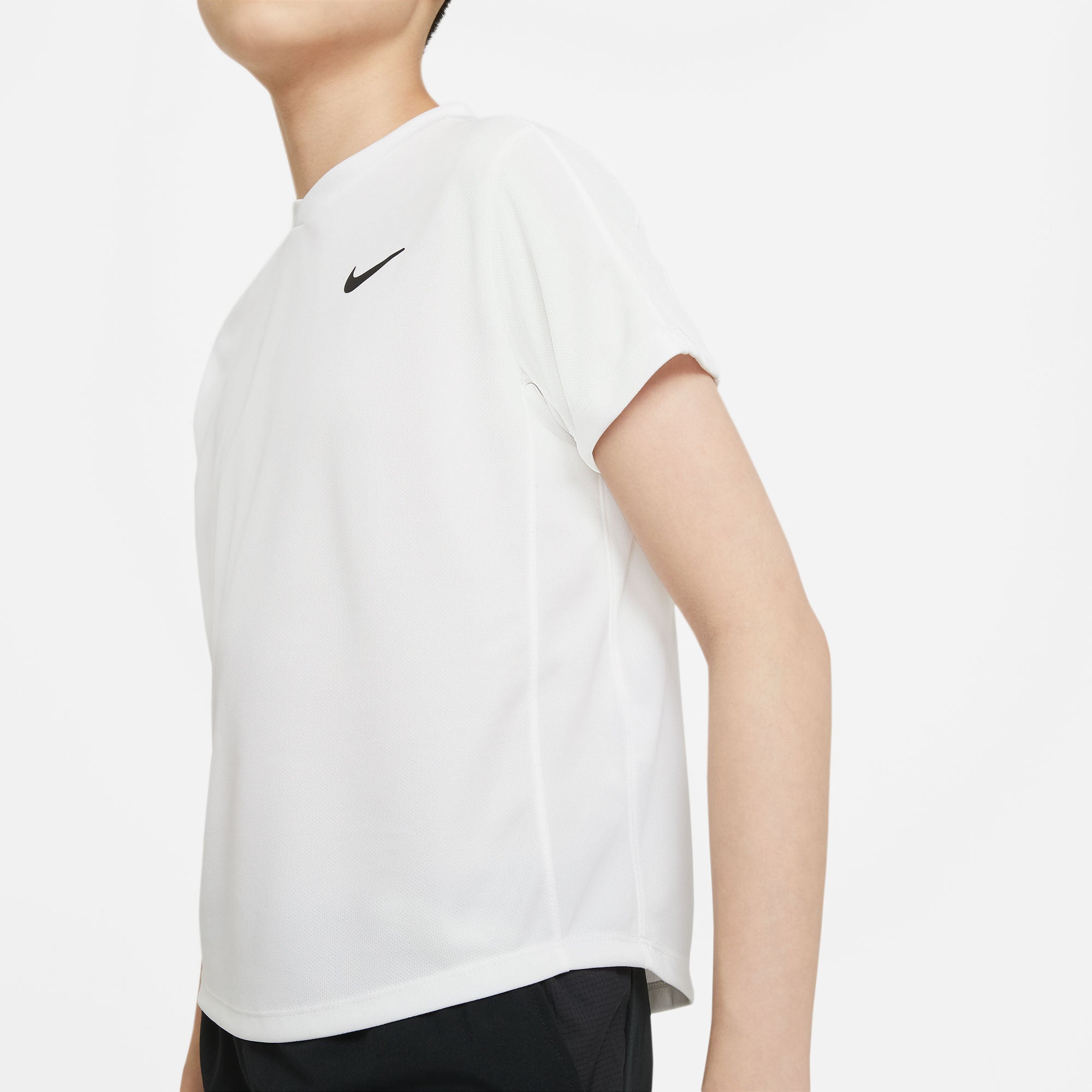 NikeCourt Dri-Fit Victory Boys' Tennis Shirt White (4)
