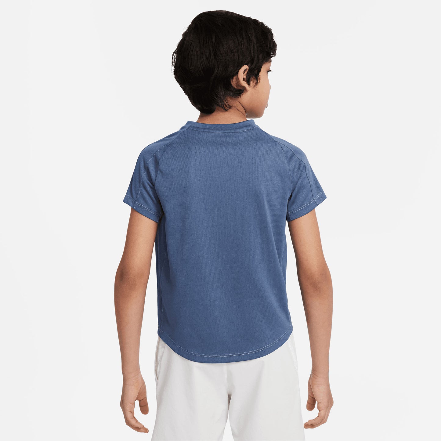 NikeCourt Dri-Fit Victory Boys' Tennis Shirt Blue (2)