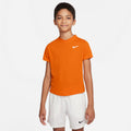 Nike NikeCourt Dri-Fit Victory Boys' Tennis Shirt Orange (1)