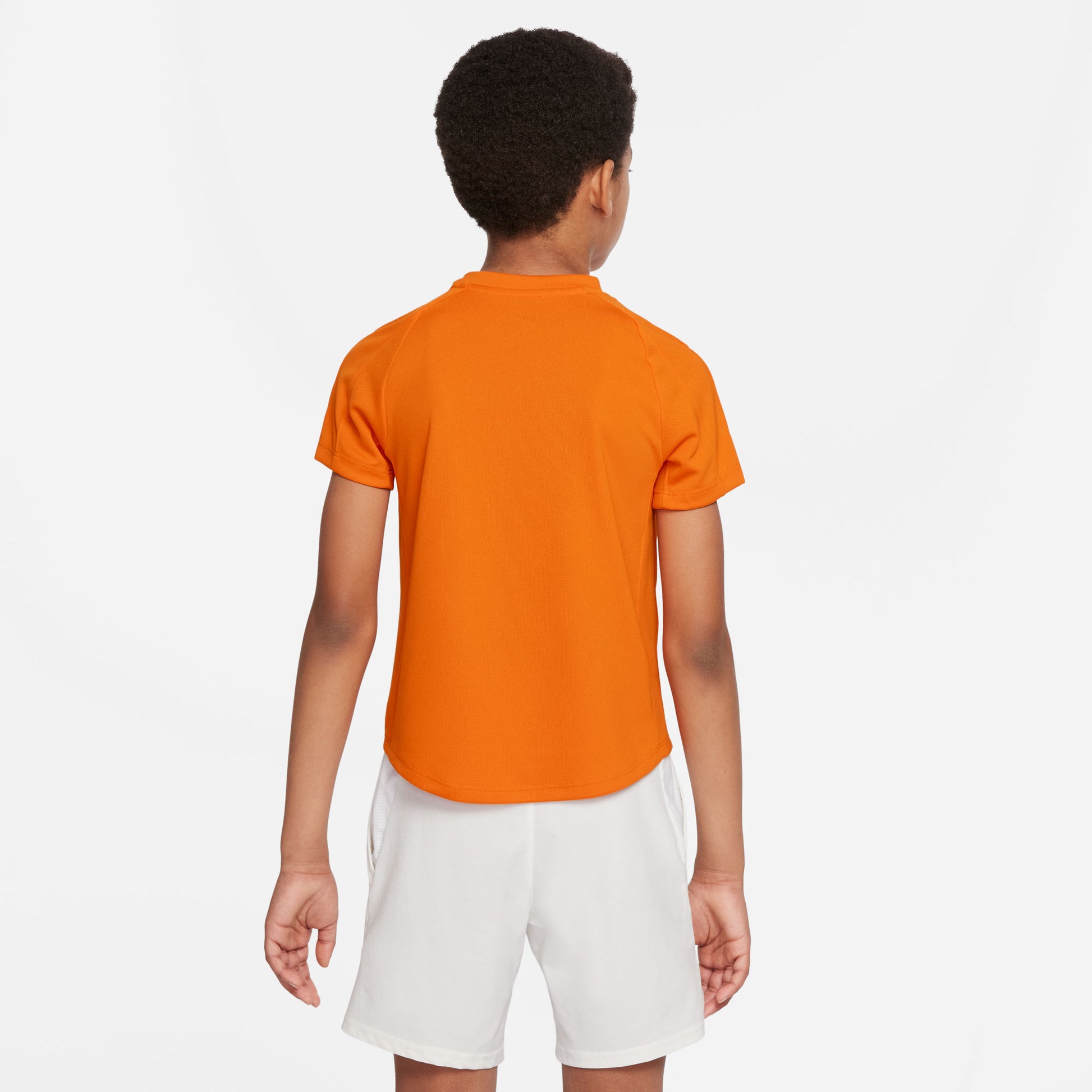 Nike NikeCourt Dri-Fit Victory Boys' Tennis Shirt Orange (2)