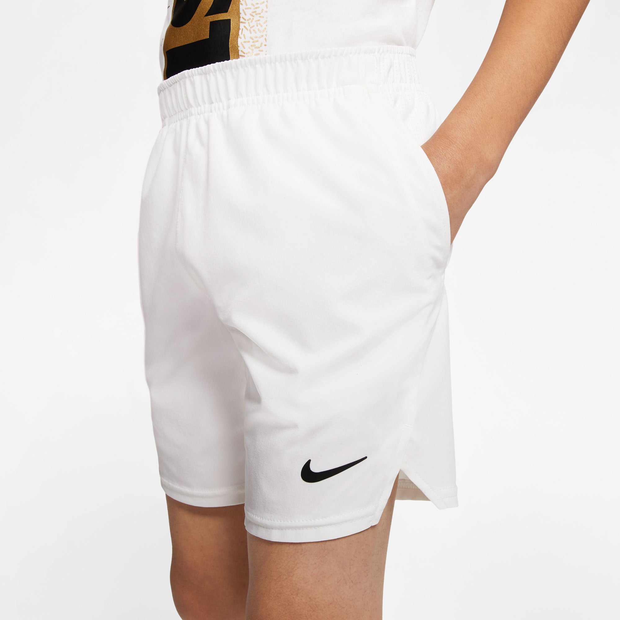 NikeCourt Dri-Fit Victory Boys' Tennis Shorts White (4)