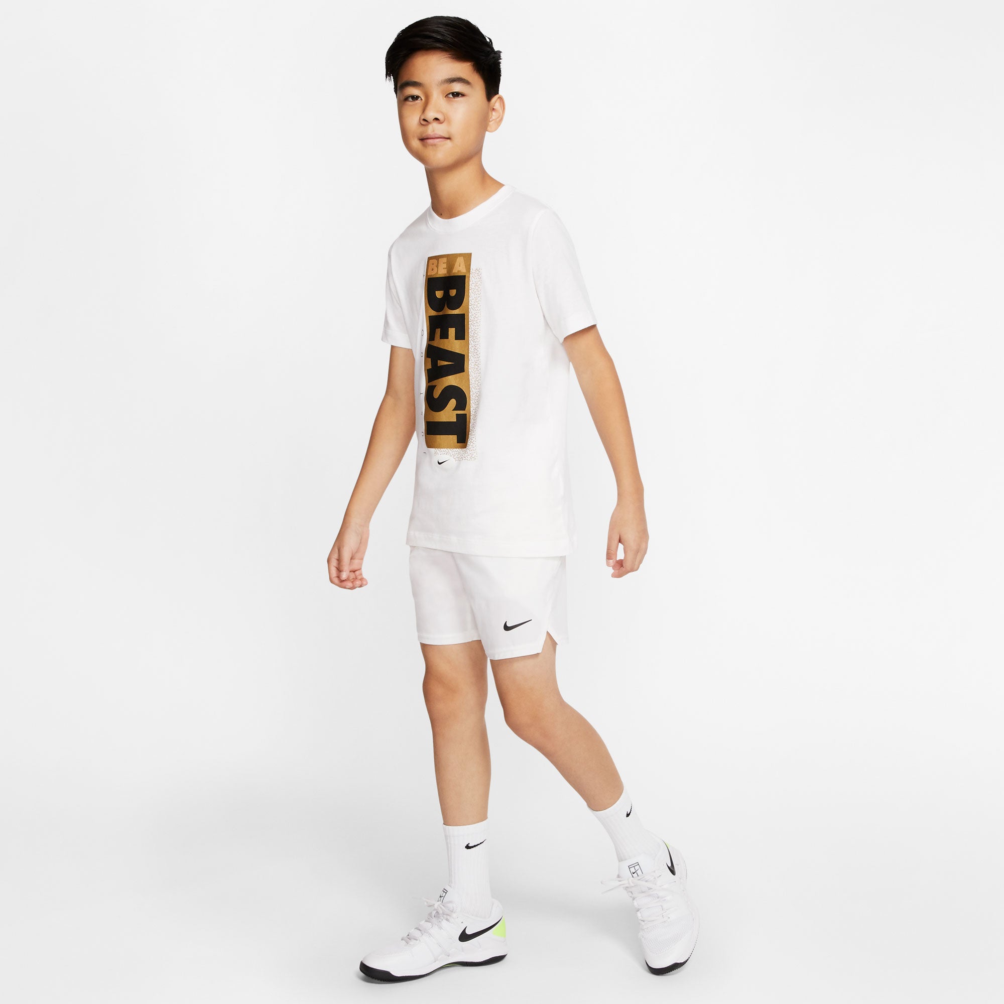 NikeCourt Dri-Fit Victory Boys' Tennis Shorts White (6)