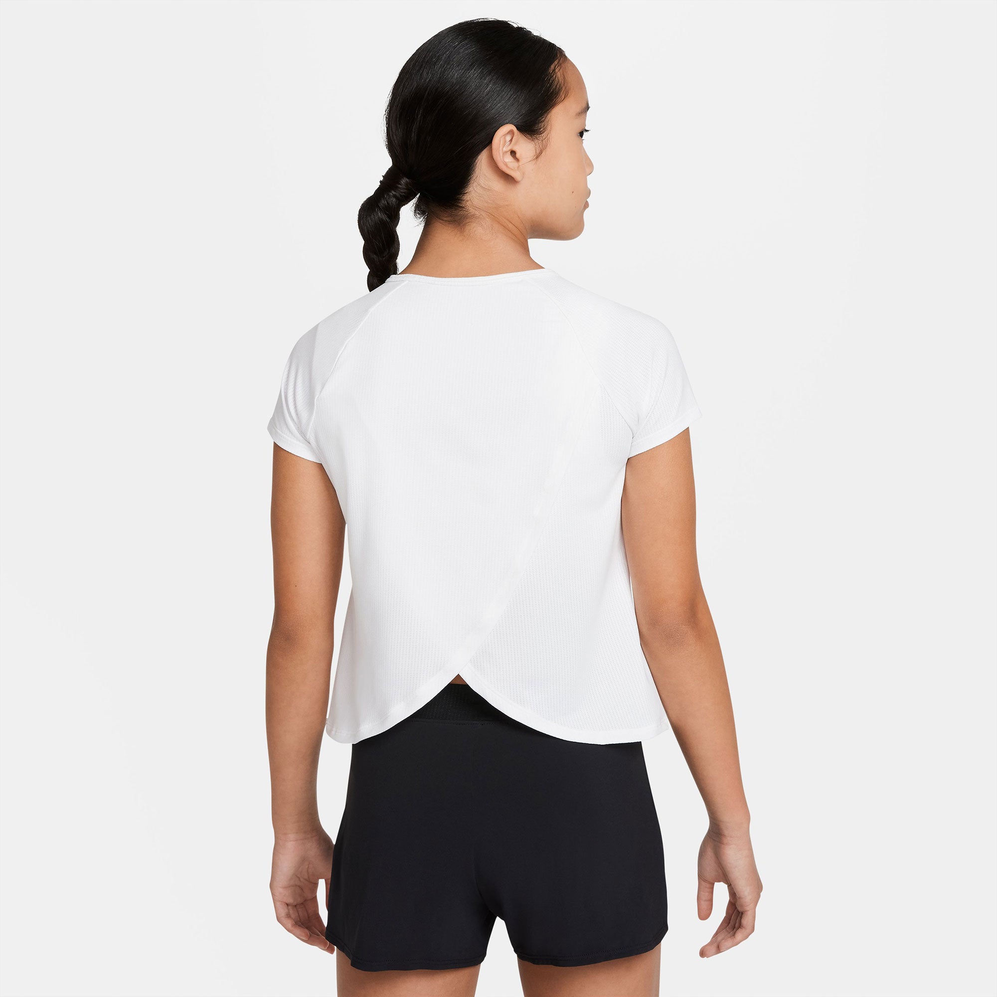 NikeCourt Dri-FIT Victory Girls' Tennis Shirt White (2)